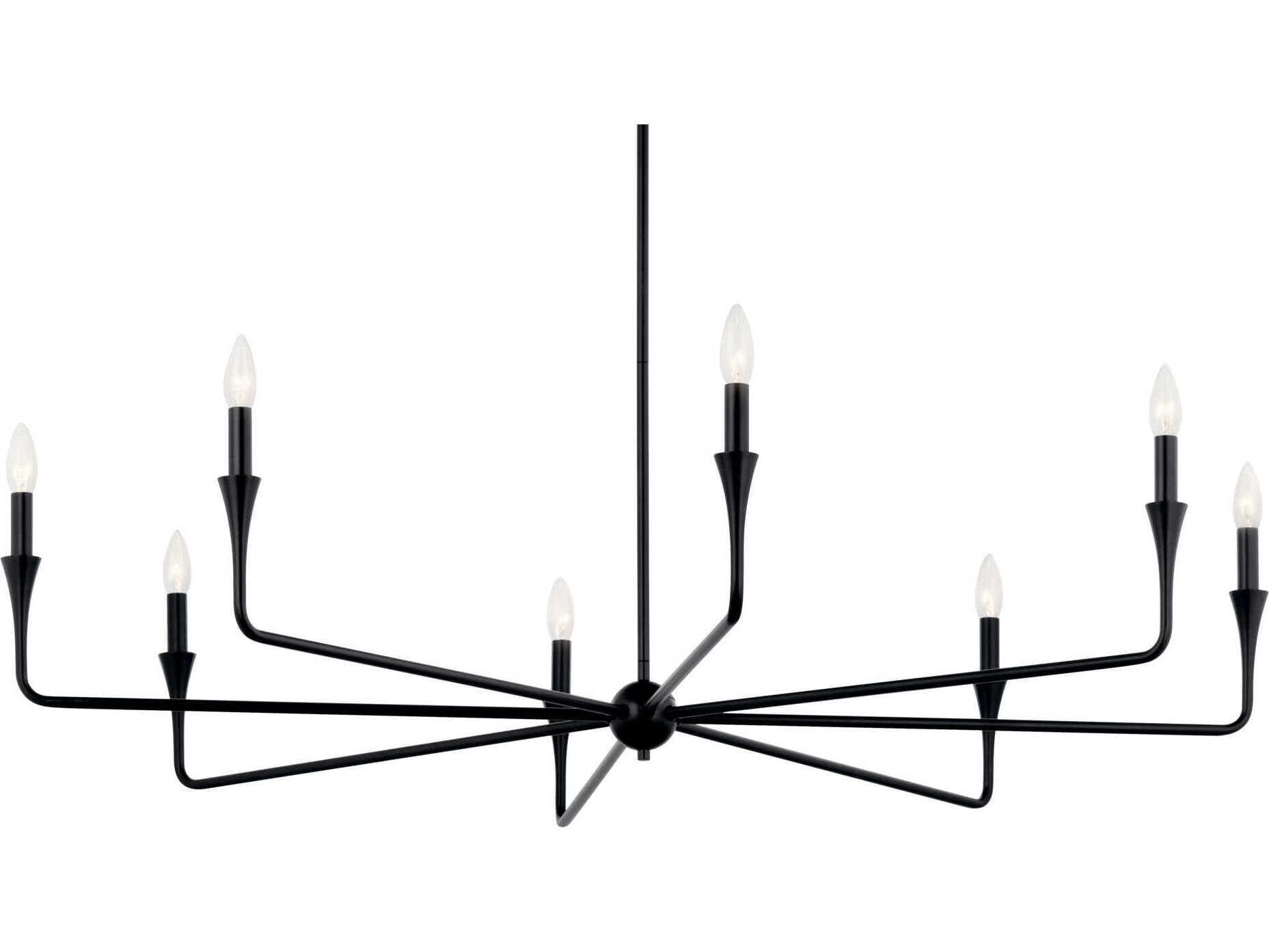 Kichler Alvaro 8-Light Black Chandelier