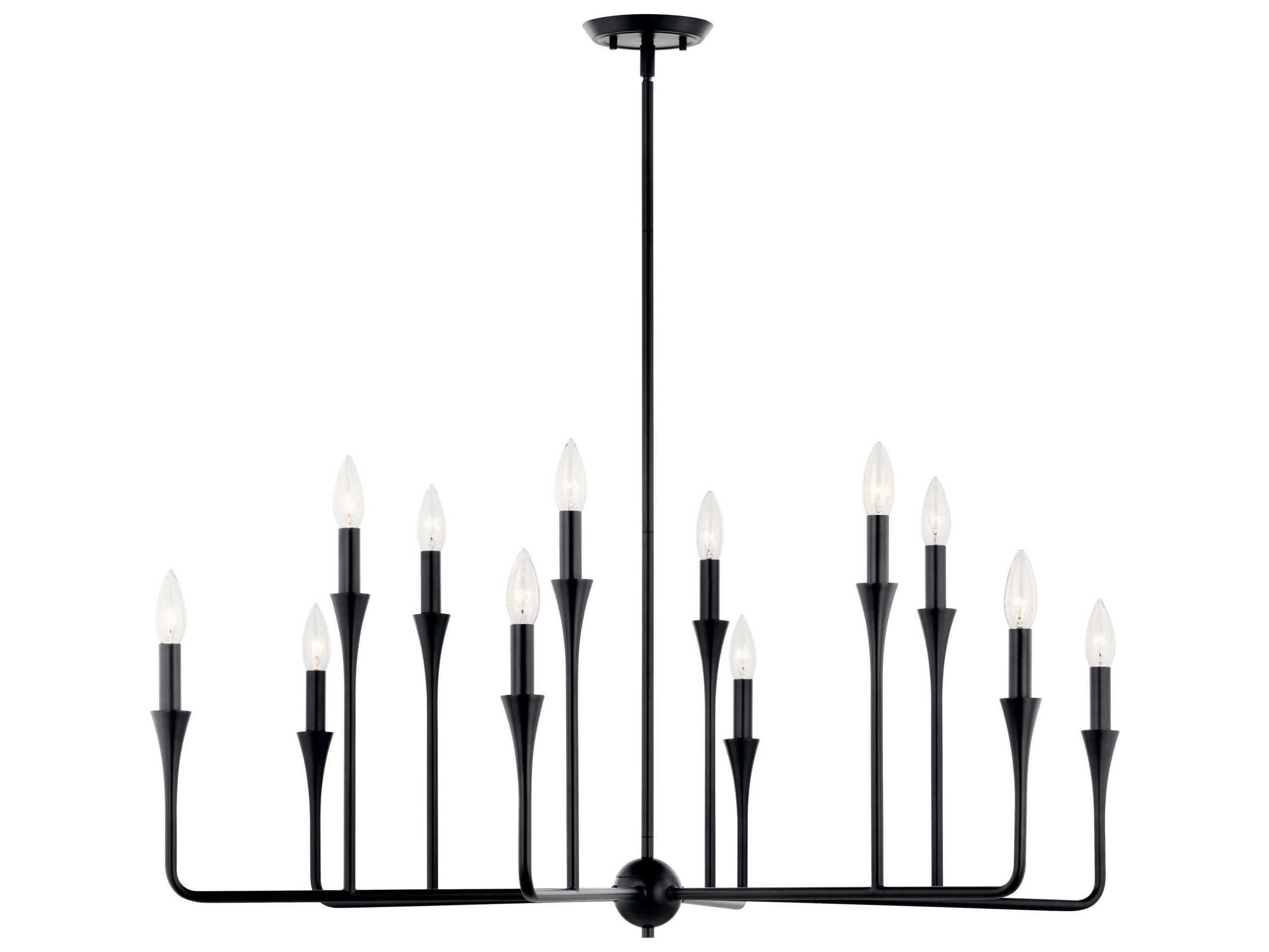 Kichler Alvaro 12-Light Black Chandelier