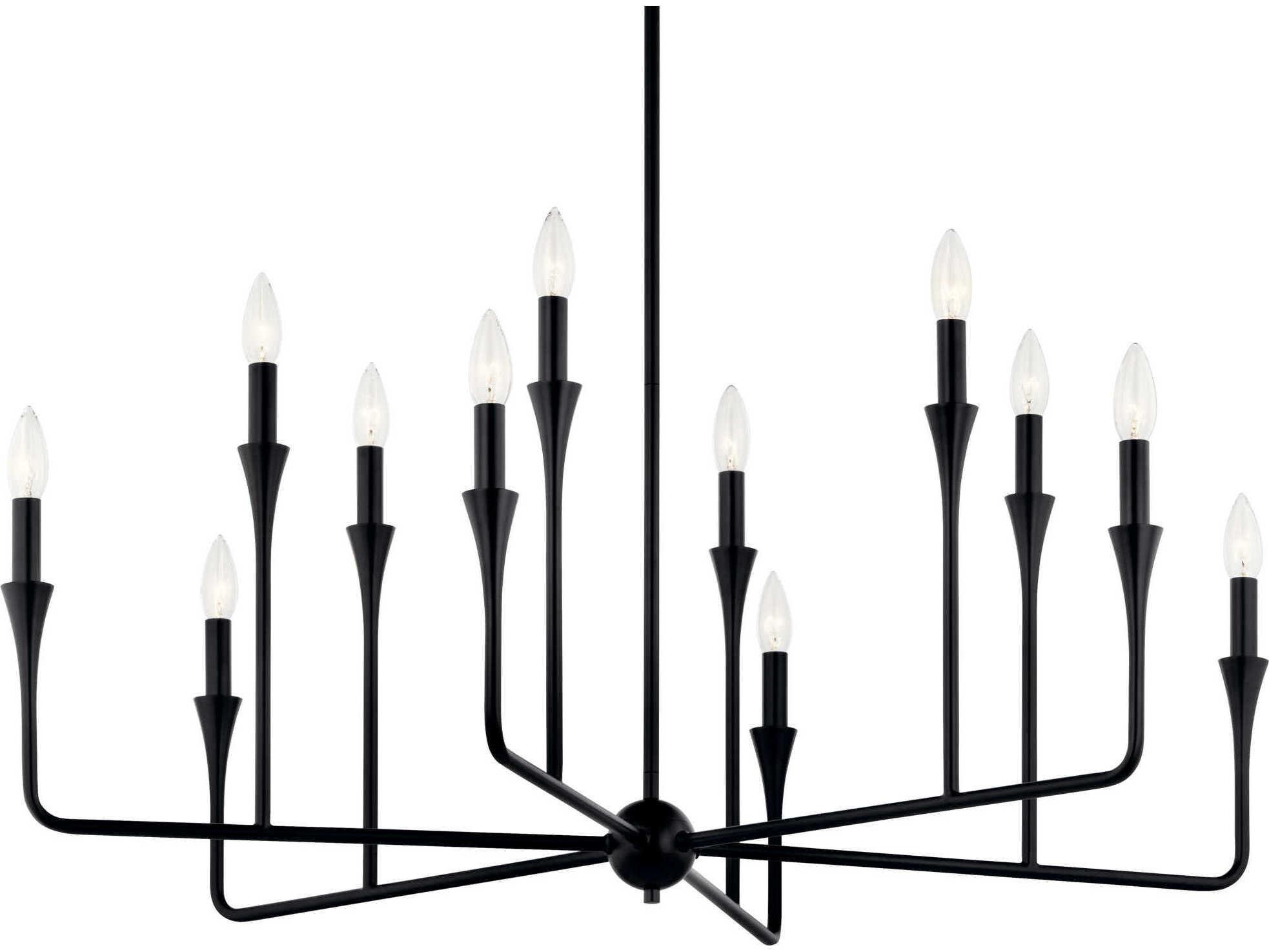 Kichler Alvaro 12-Light Black Chandelier