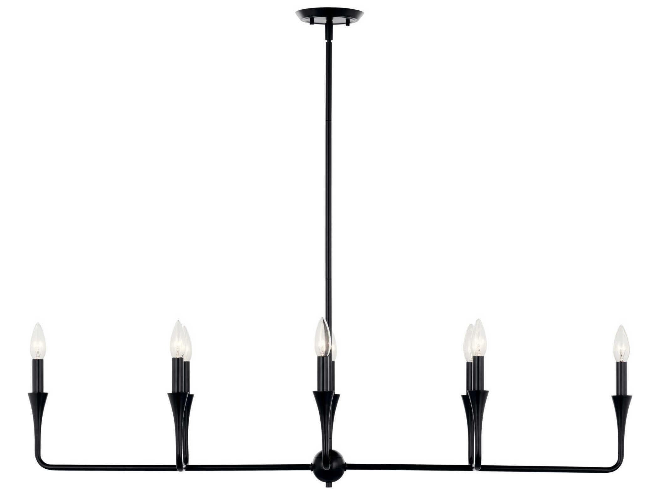 Kichler Alvaro 8-Light Black Island Pendant