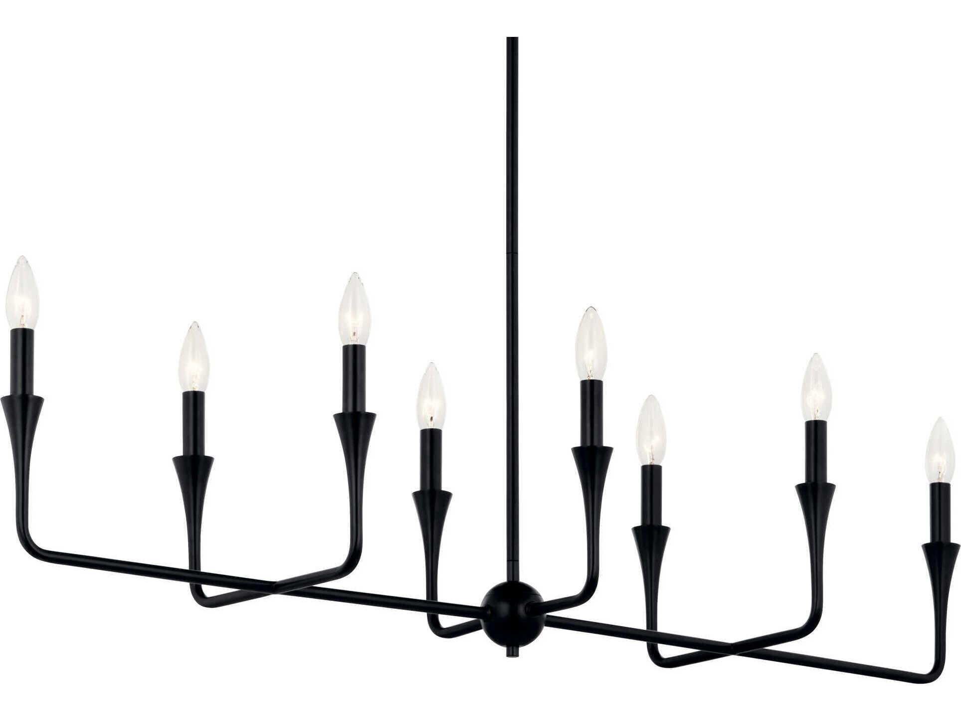 Kichler Alvaro 8-Light Black Island Pendant