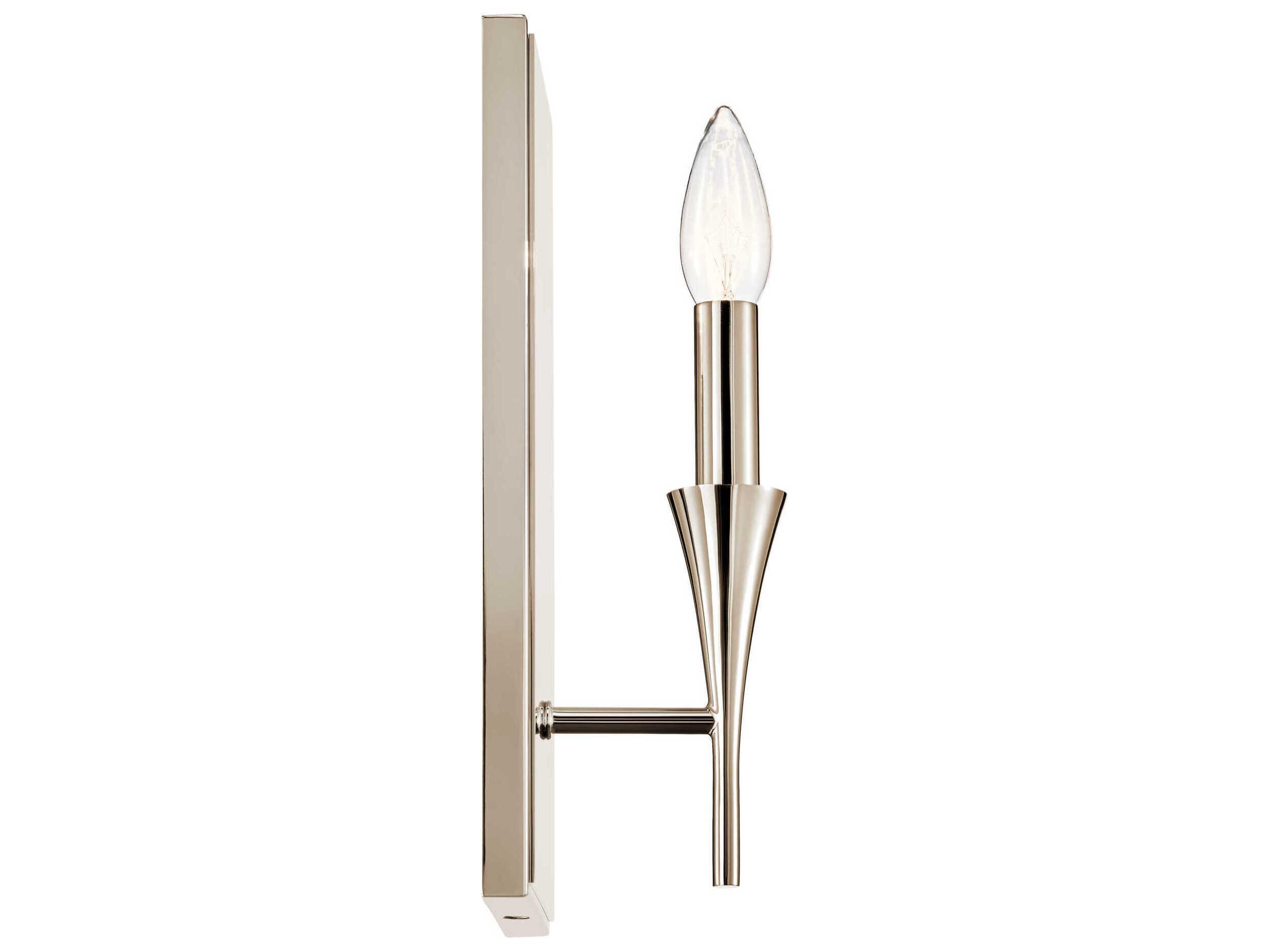 Kichler Alvaro 1-Light Polished Nickel Wall Sconce