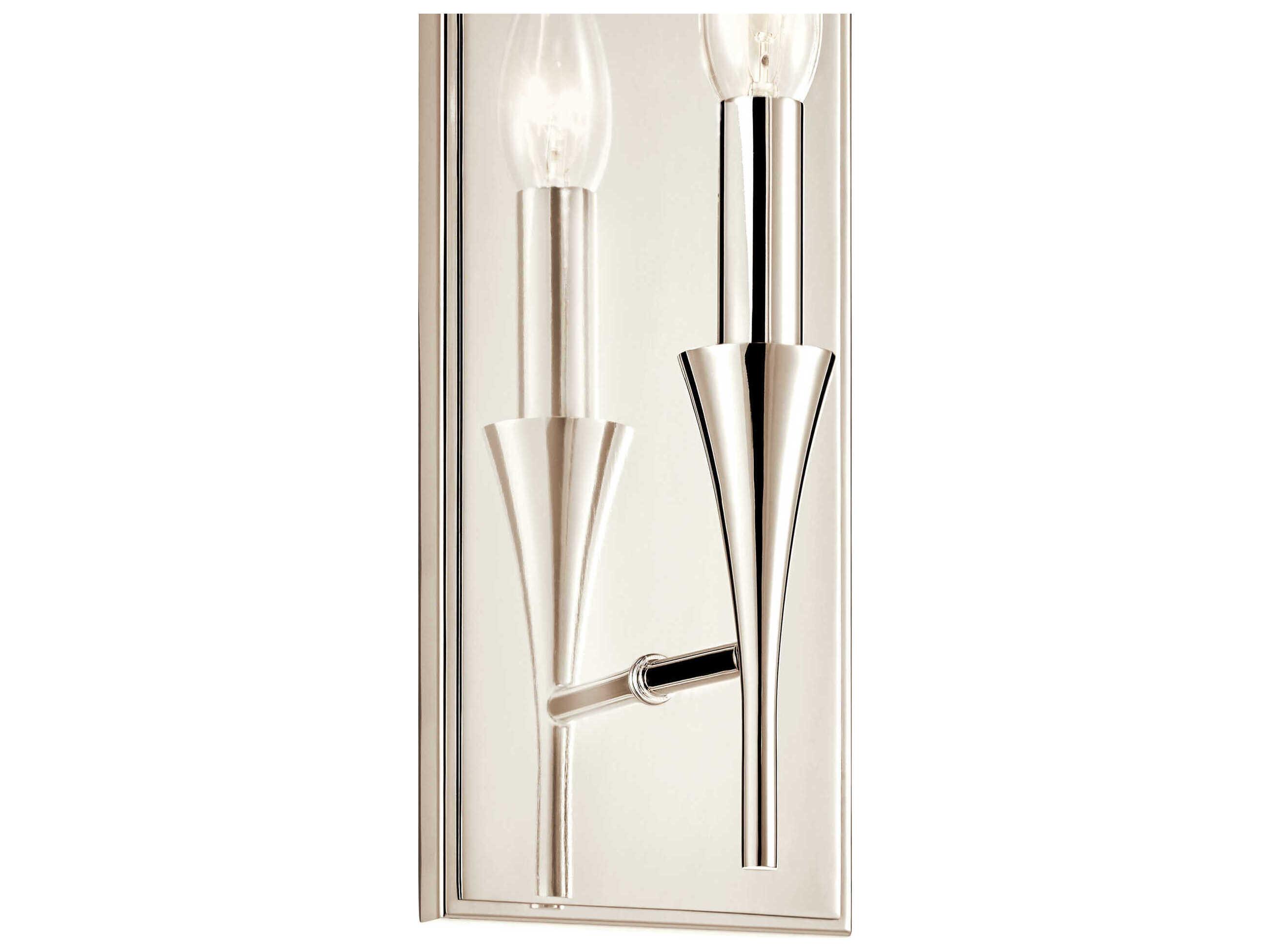 Kichler Alvaro 1-Light Polished Nickel Wall Sconce