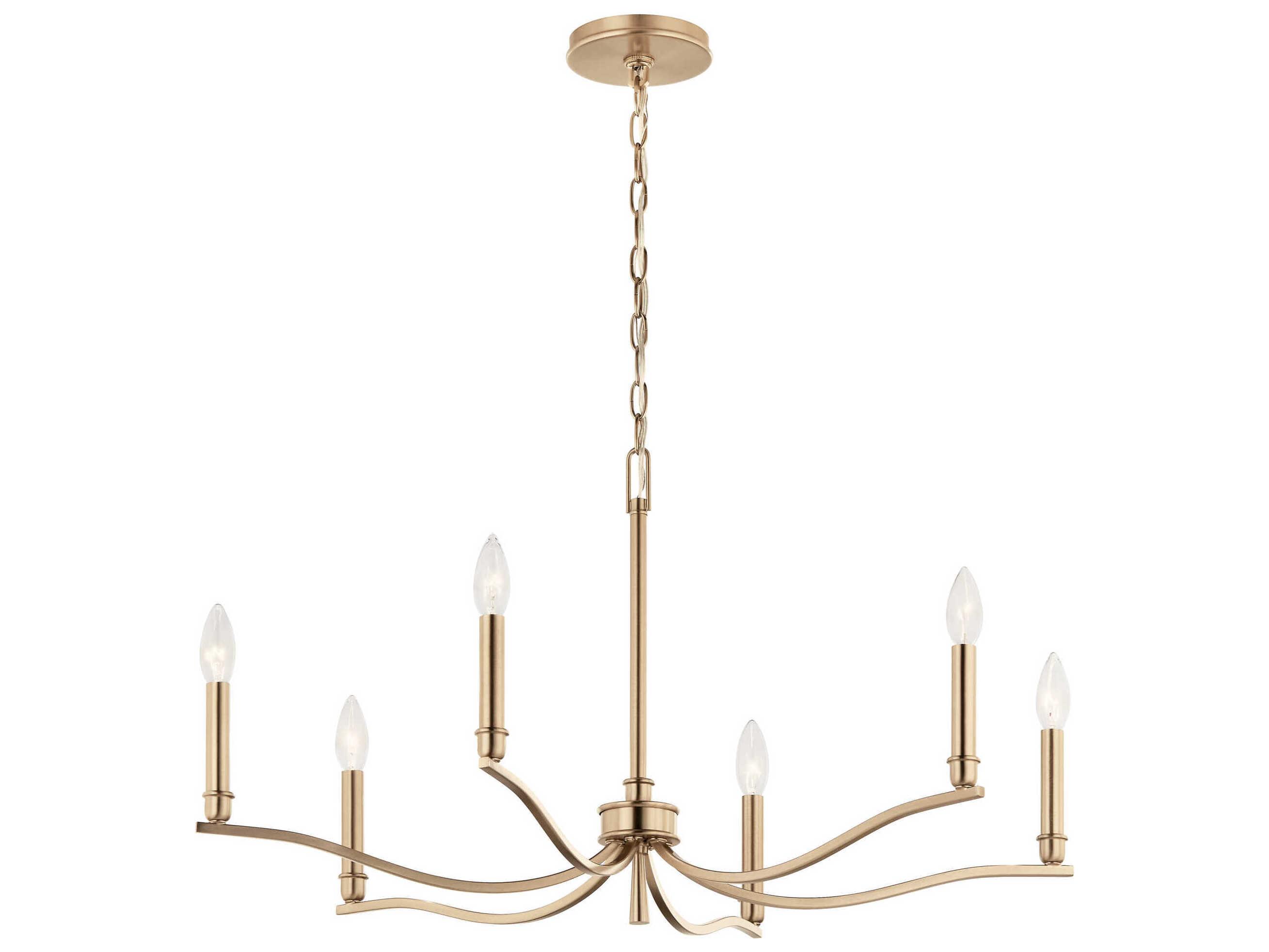 Kichler Malene 6-Light Champagne Bronze Chandelier
