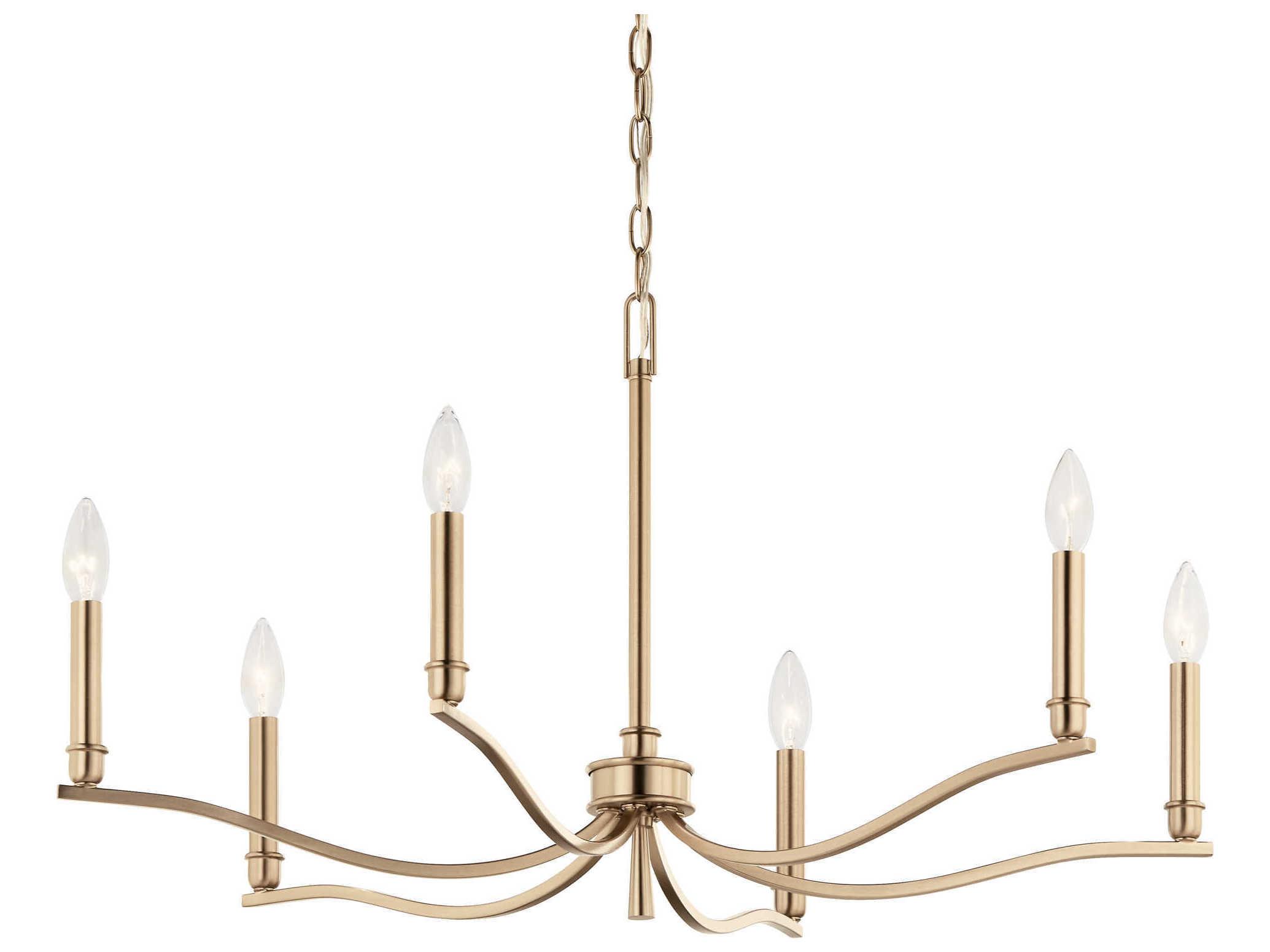 Kichler Malene 6-Light Champagne Bronze Chandelier