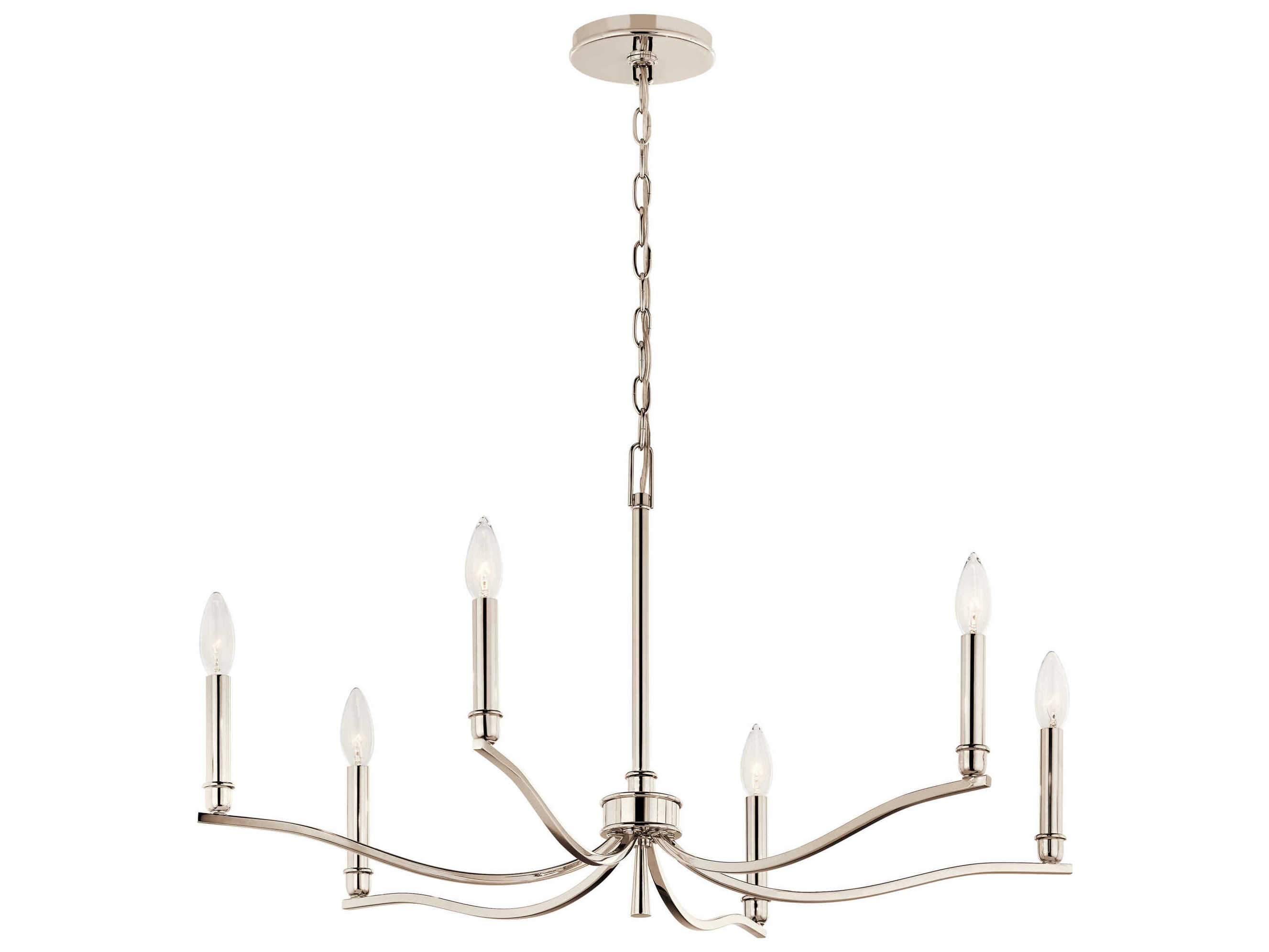 Kichler Malene 6-Light Polished Nickel Chandelier