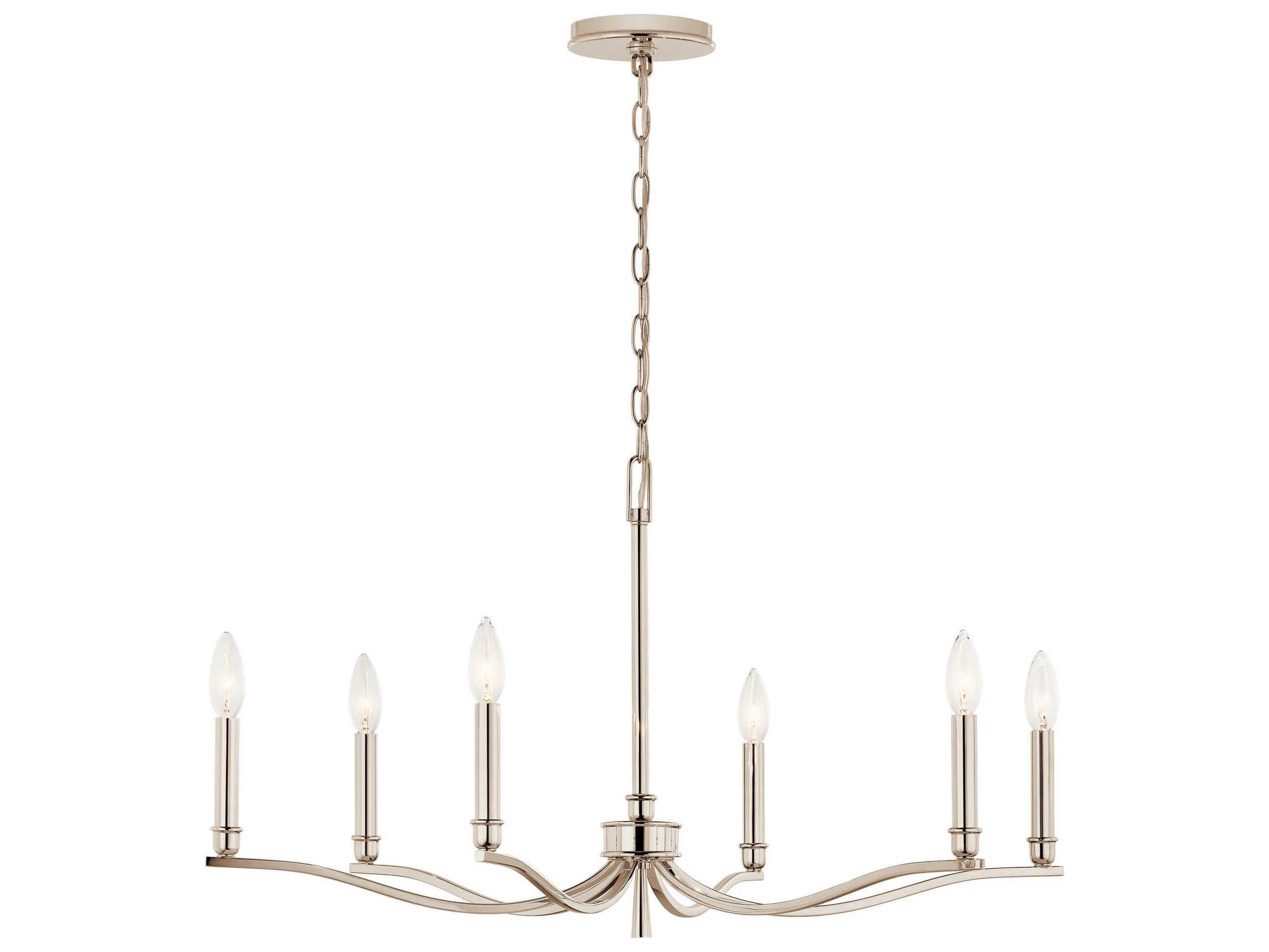 Kichler Malene 6-Light Polished Nickel Chandelier