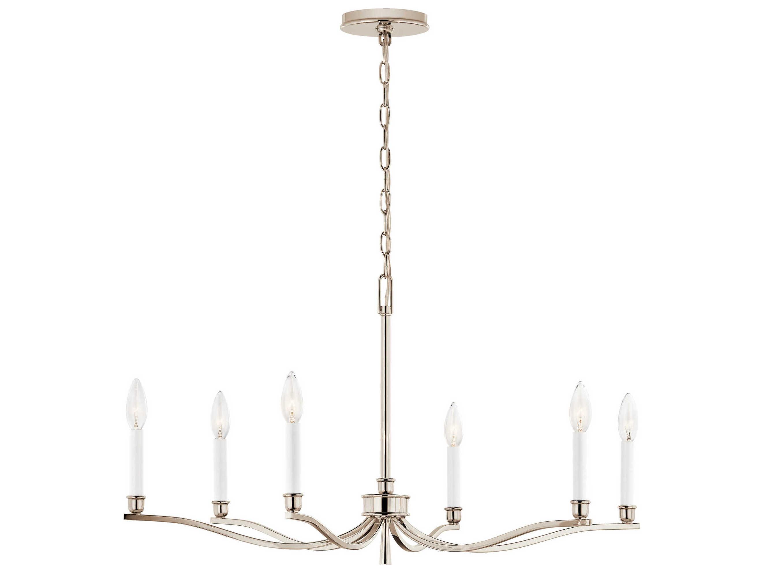 Kichler Malene 6-Light Polished Nickel Chandelier