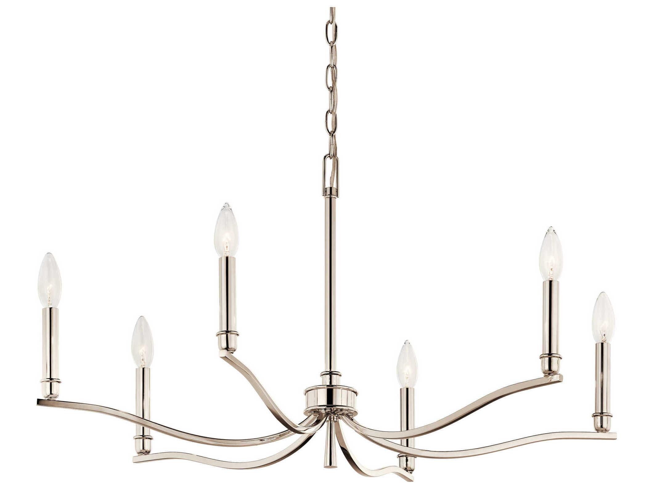 Kichler Malene 6-Light Polished Nickel Chandelier