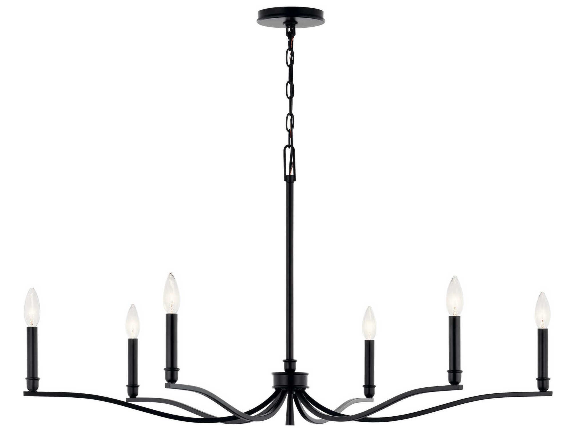 Kichler Malene 6-Light Black Chandelier