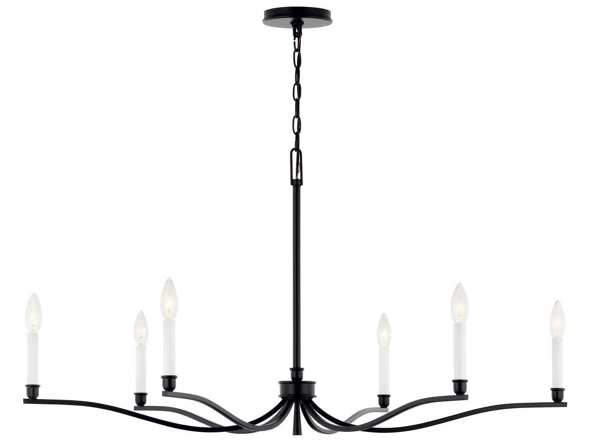 Kichler Malene 6-Light Black Chandelier