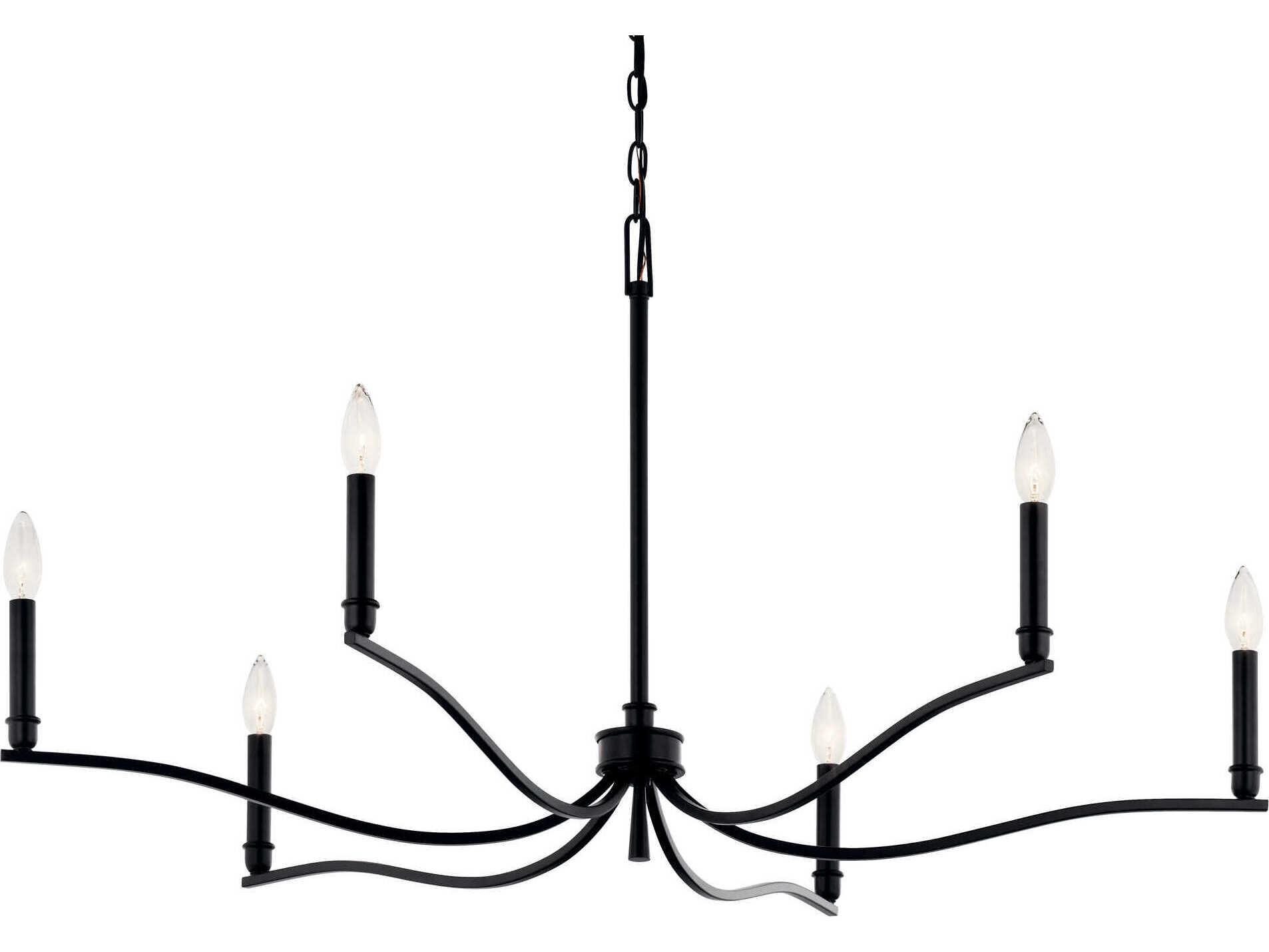 Kichler Malene 6-Light Black Chandelier