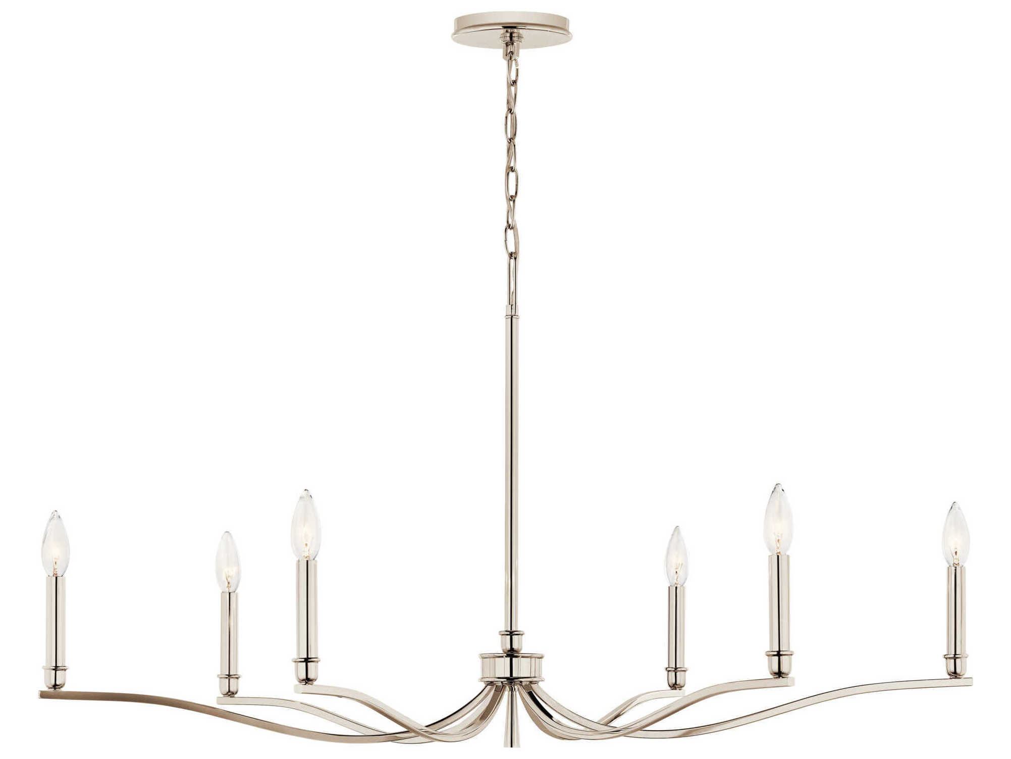 Kichler Malene 6-Light Polished Nickel Chandelier