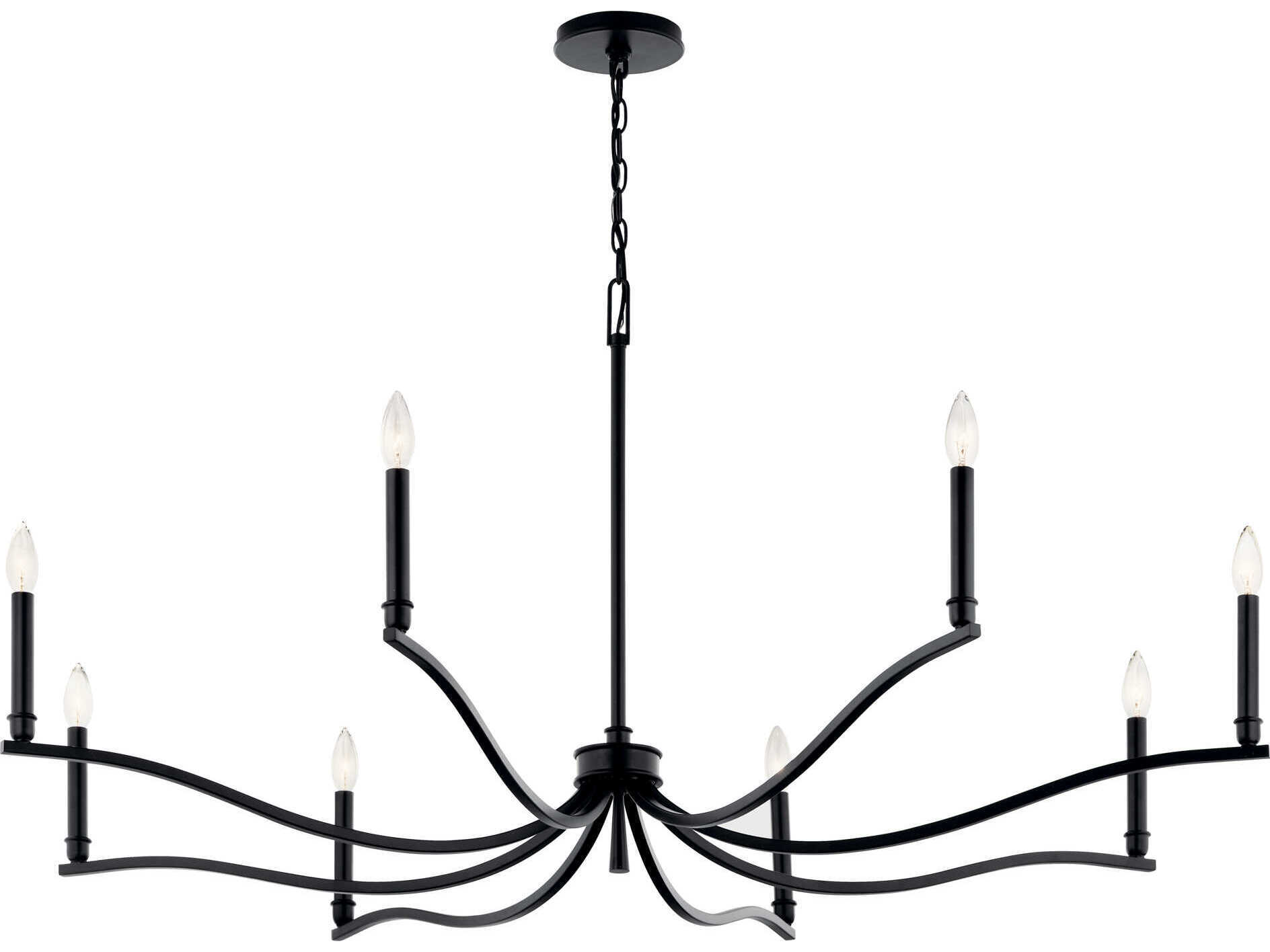 Kichler Malene 8-Light Black Chandelier