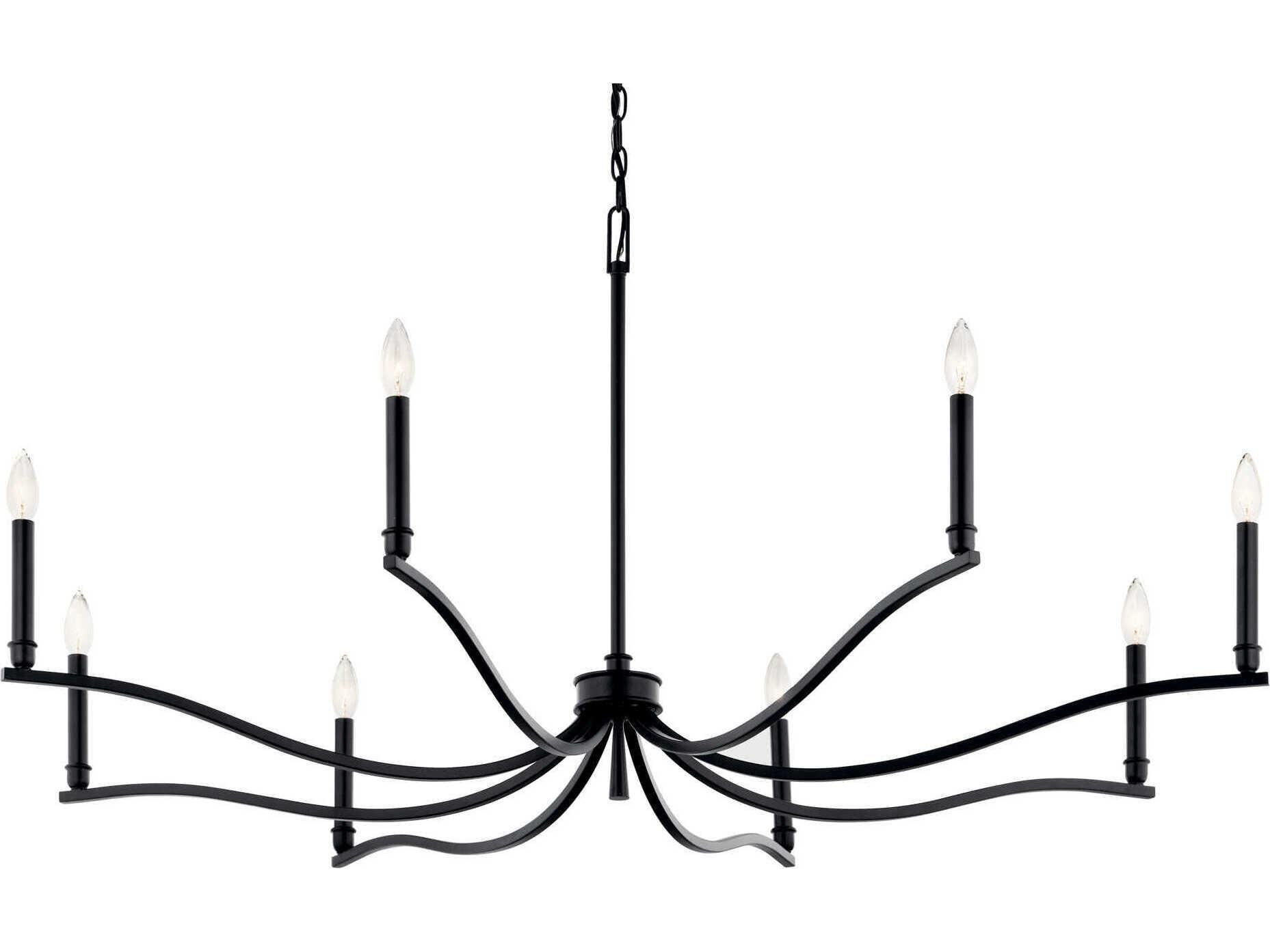 Kichler Malene 8-Light Black Chandelier