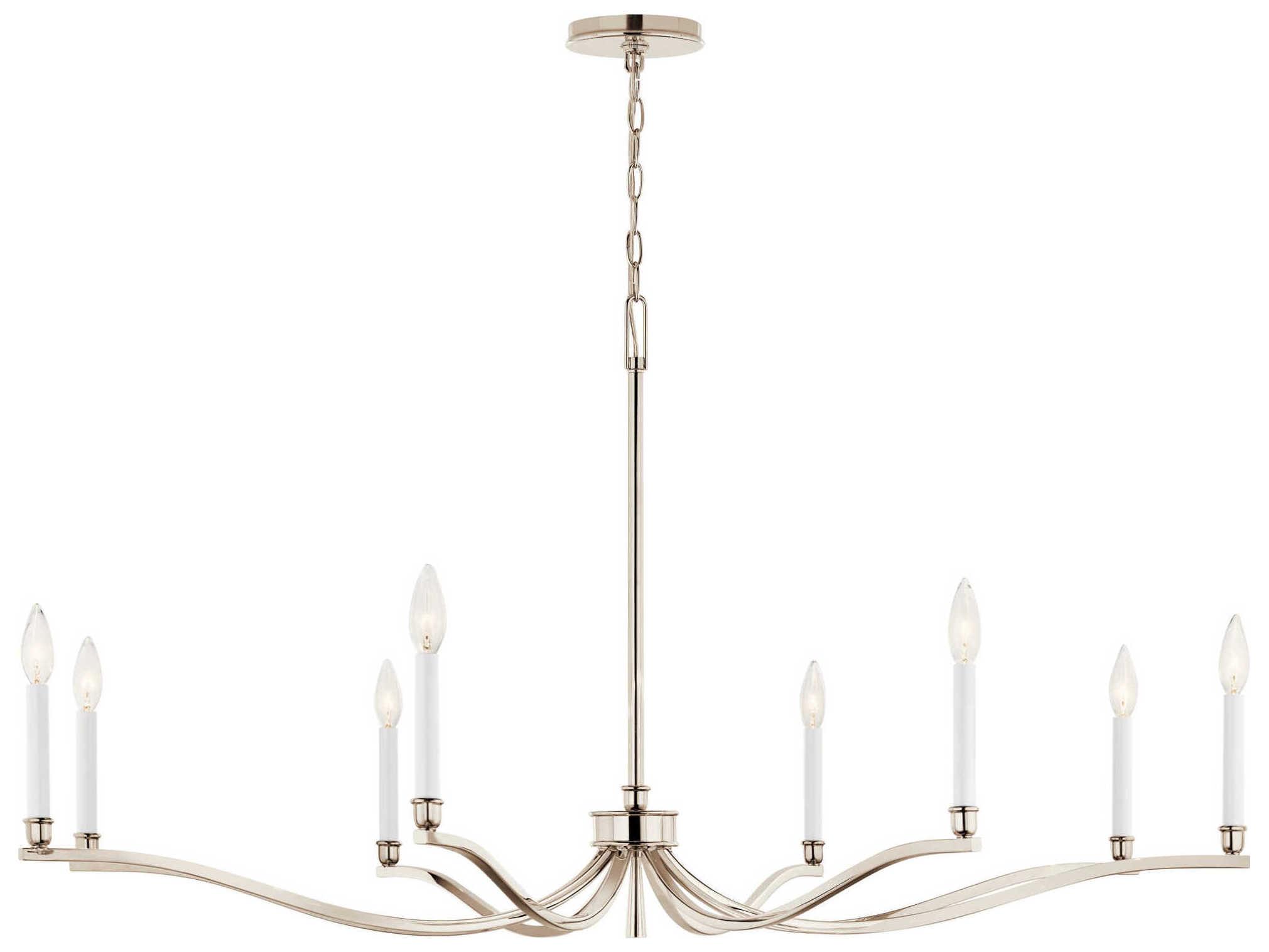 Kichler Malene 8-Light Polished Nickel Chandelier
