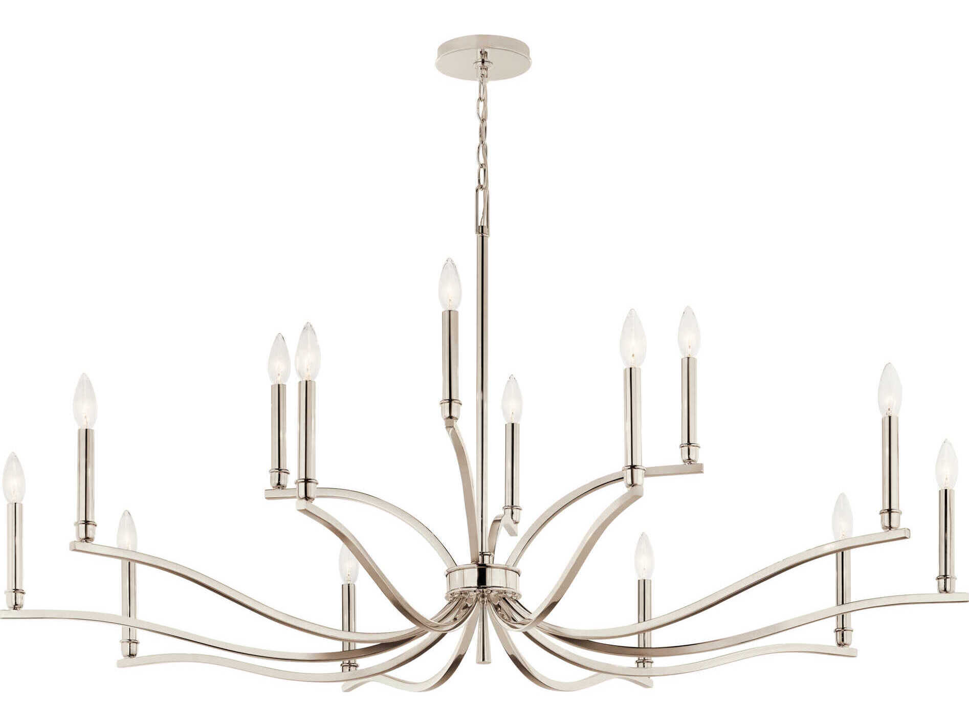 Kichler Malene 14-Light Polished Nickel Chandelier
