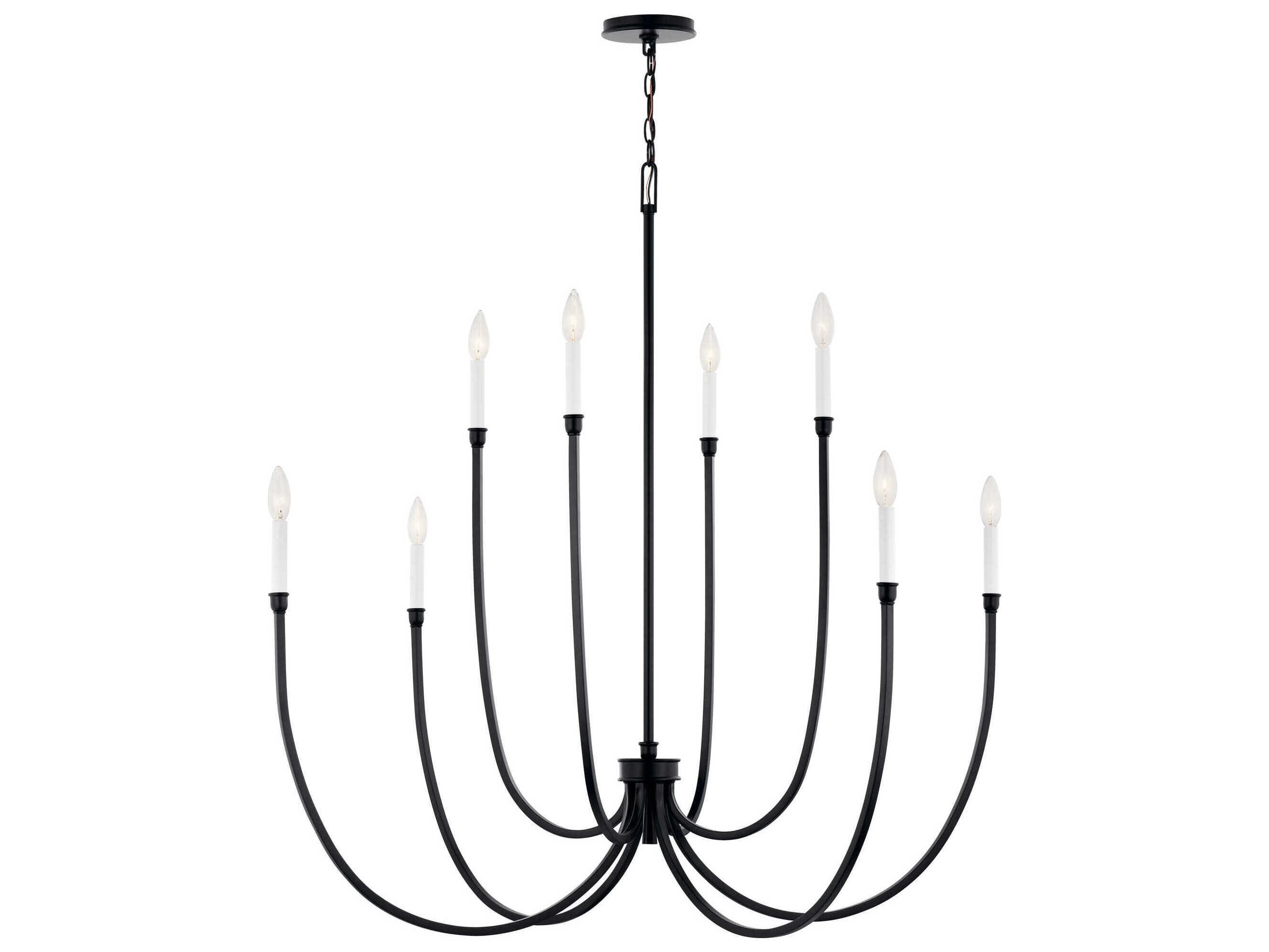 Kichler Malene 8-Light Black Chandelier