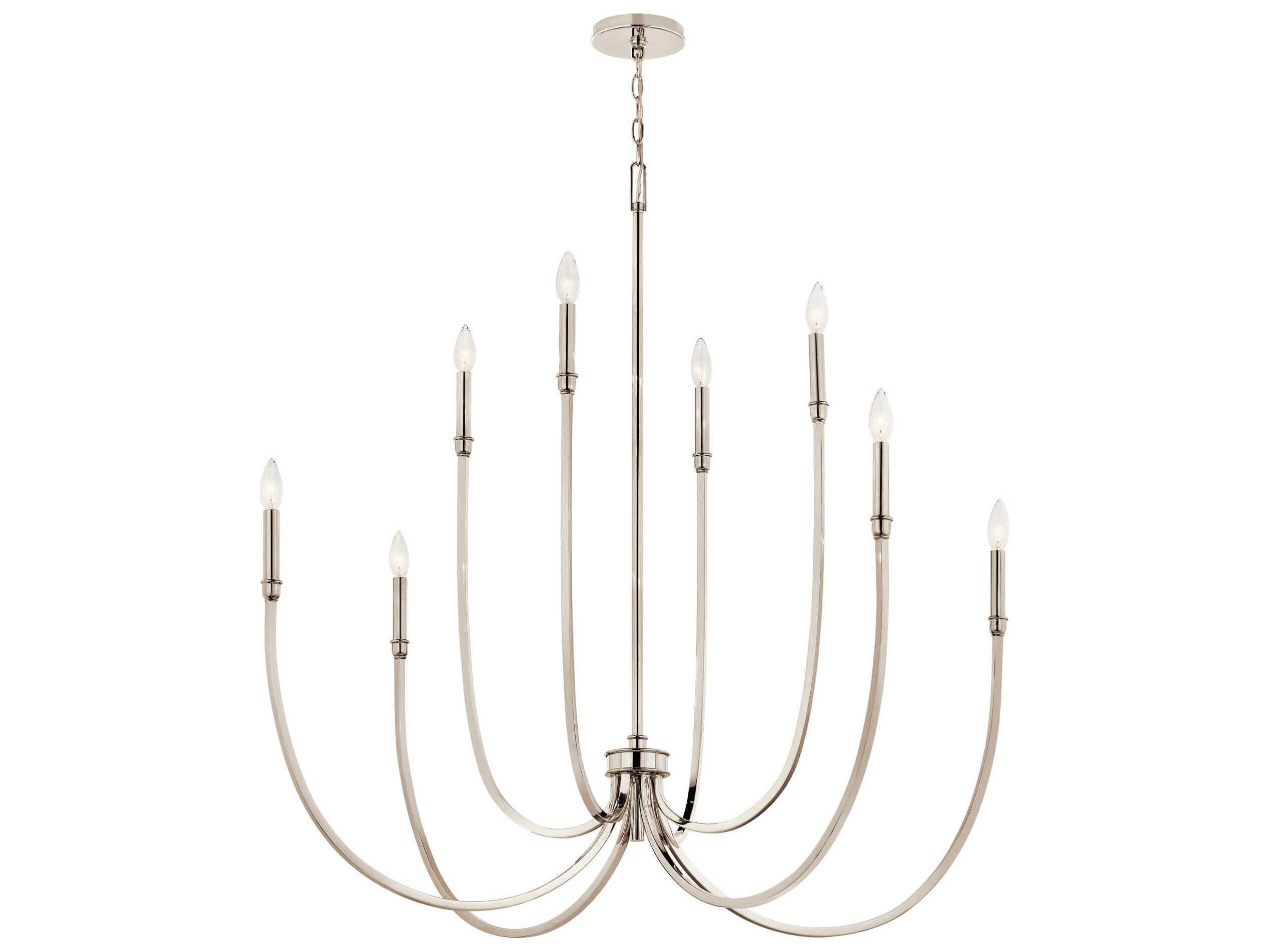 Kichler Malene 8-Light Polished Nickel Chandelier