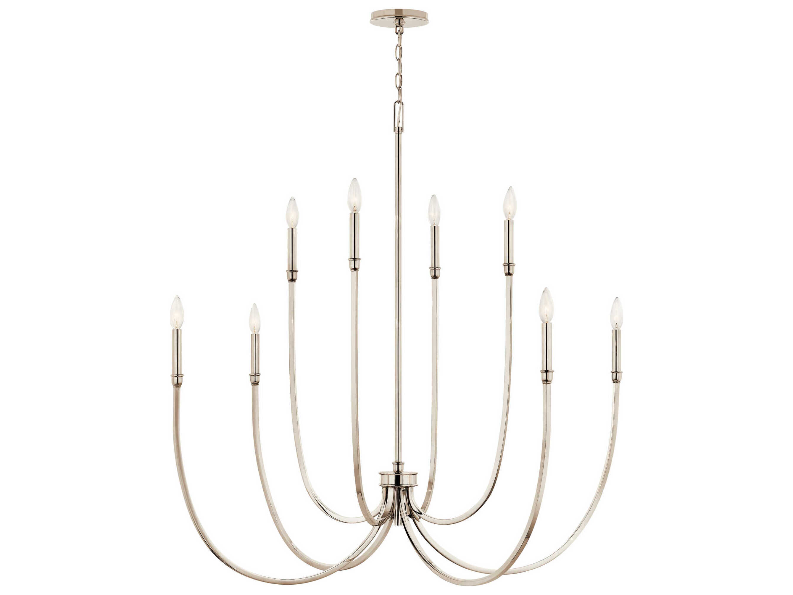 Kichler Malene 8-Light Polished Nickel Chandelier