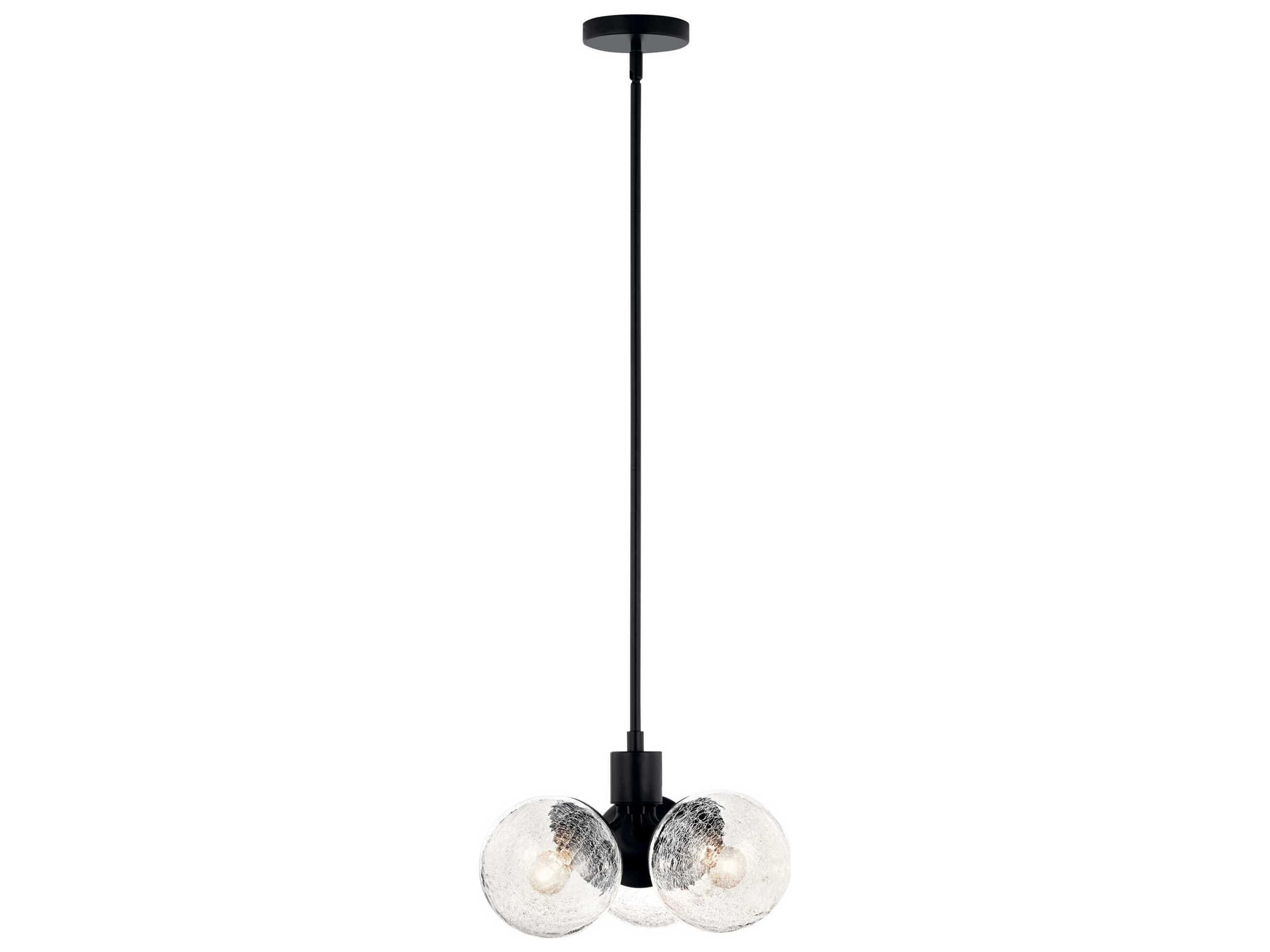 Kichler Silvarious 3-Light Black Pendant