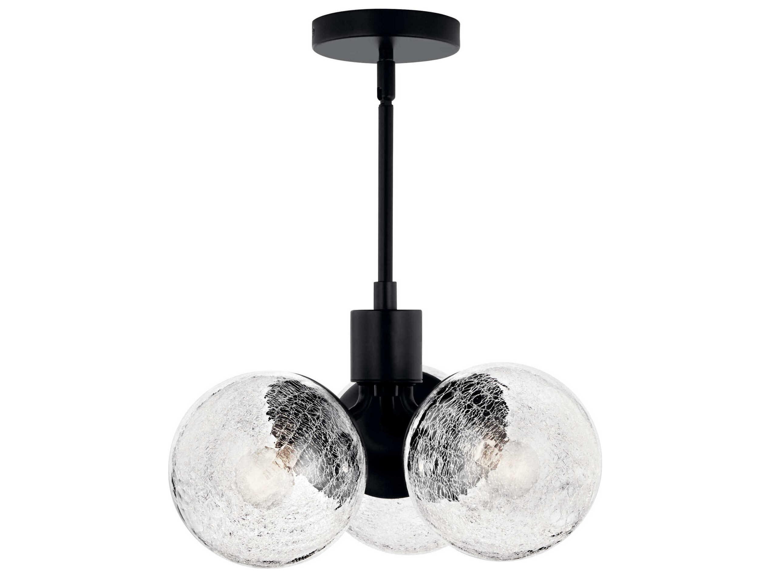 Kichler Silvarious 3-Light Black Pendant