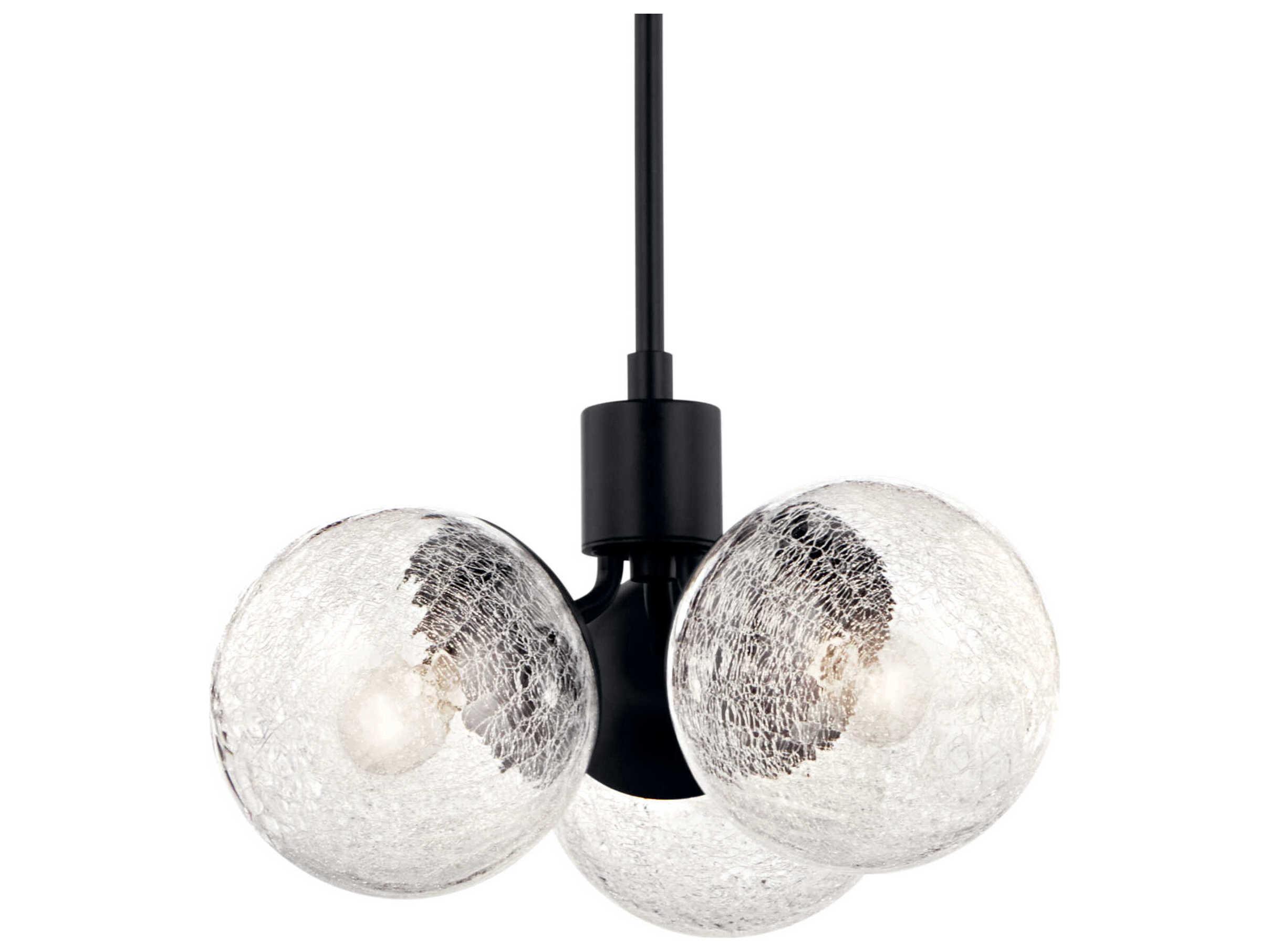 Kichler Silvarious 3-Light Black Pendant