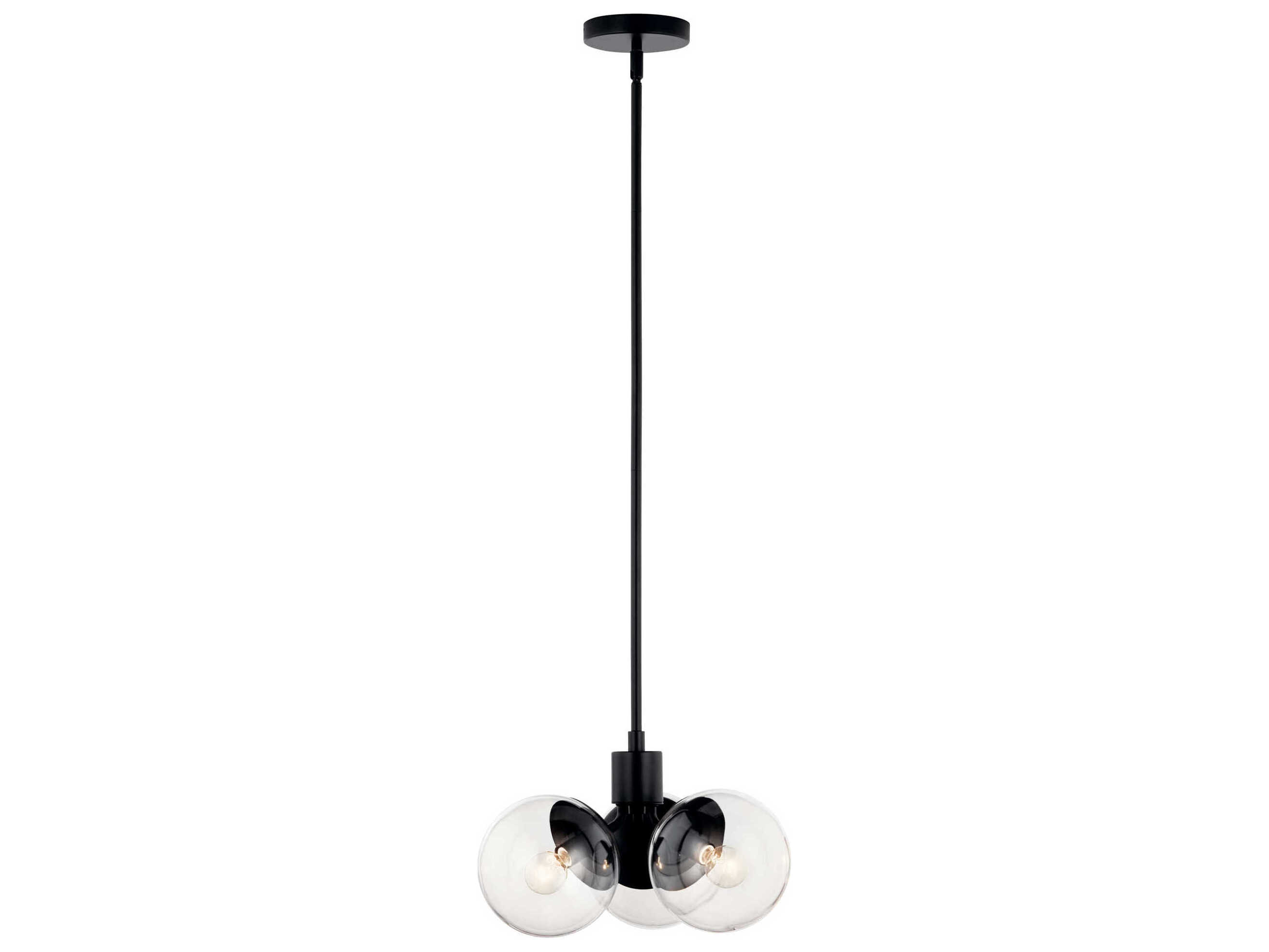 Kichler Silvarious 3-Light Black Pendant