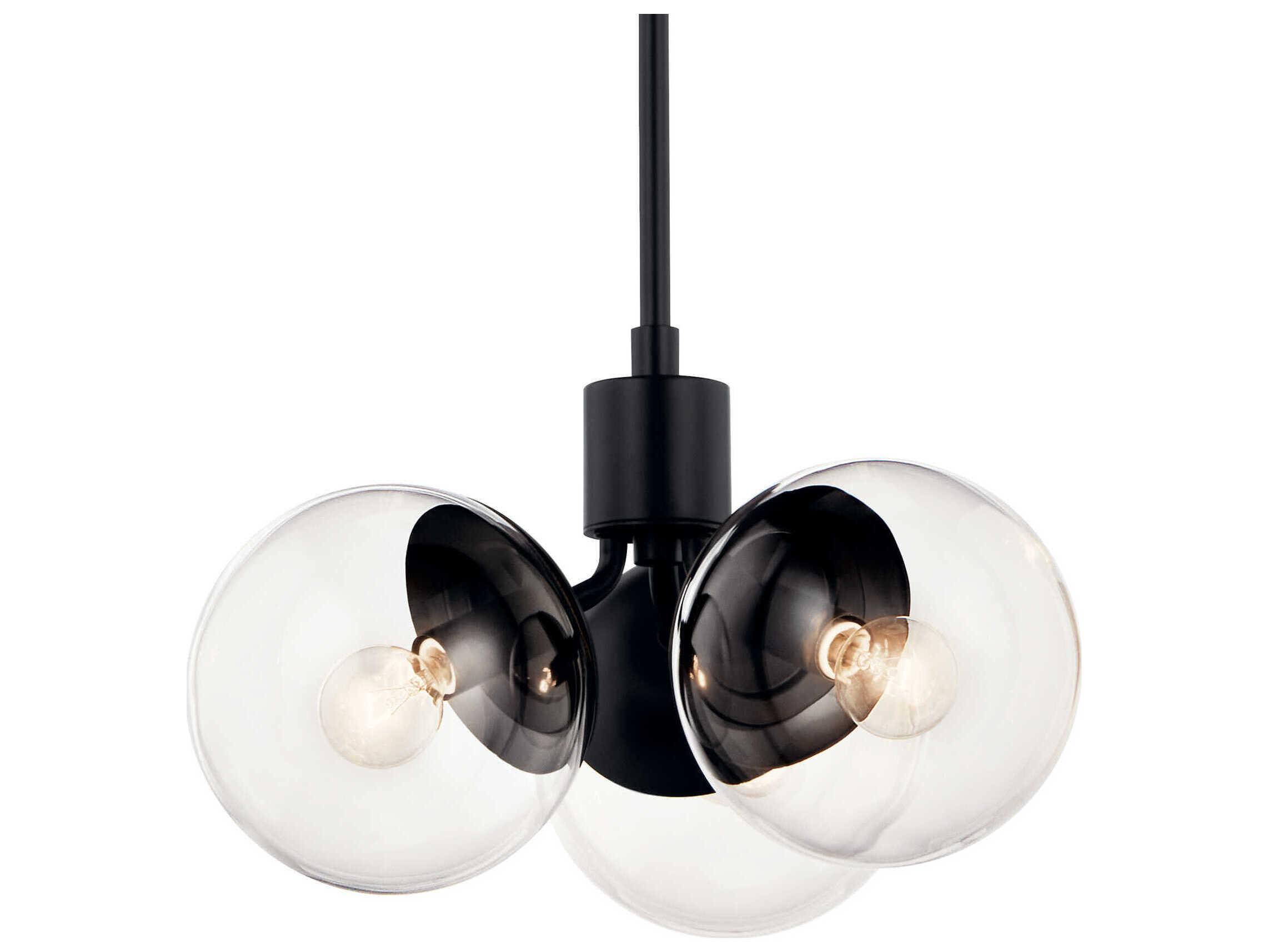 Kichler Silvarious 3-Light Black Pendant