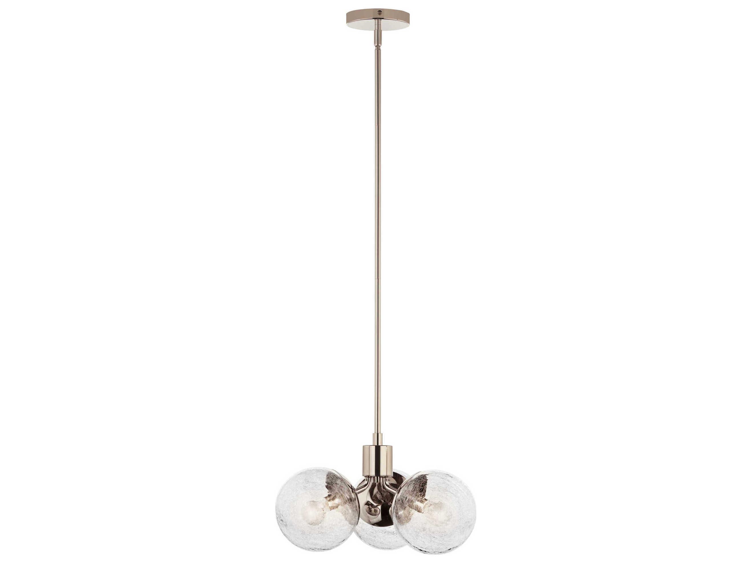 Kichler Silvarious 3-Light Polished Nickel Pendant