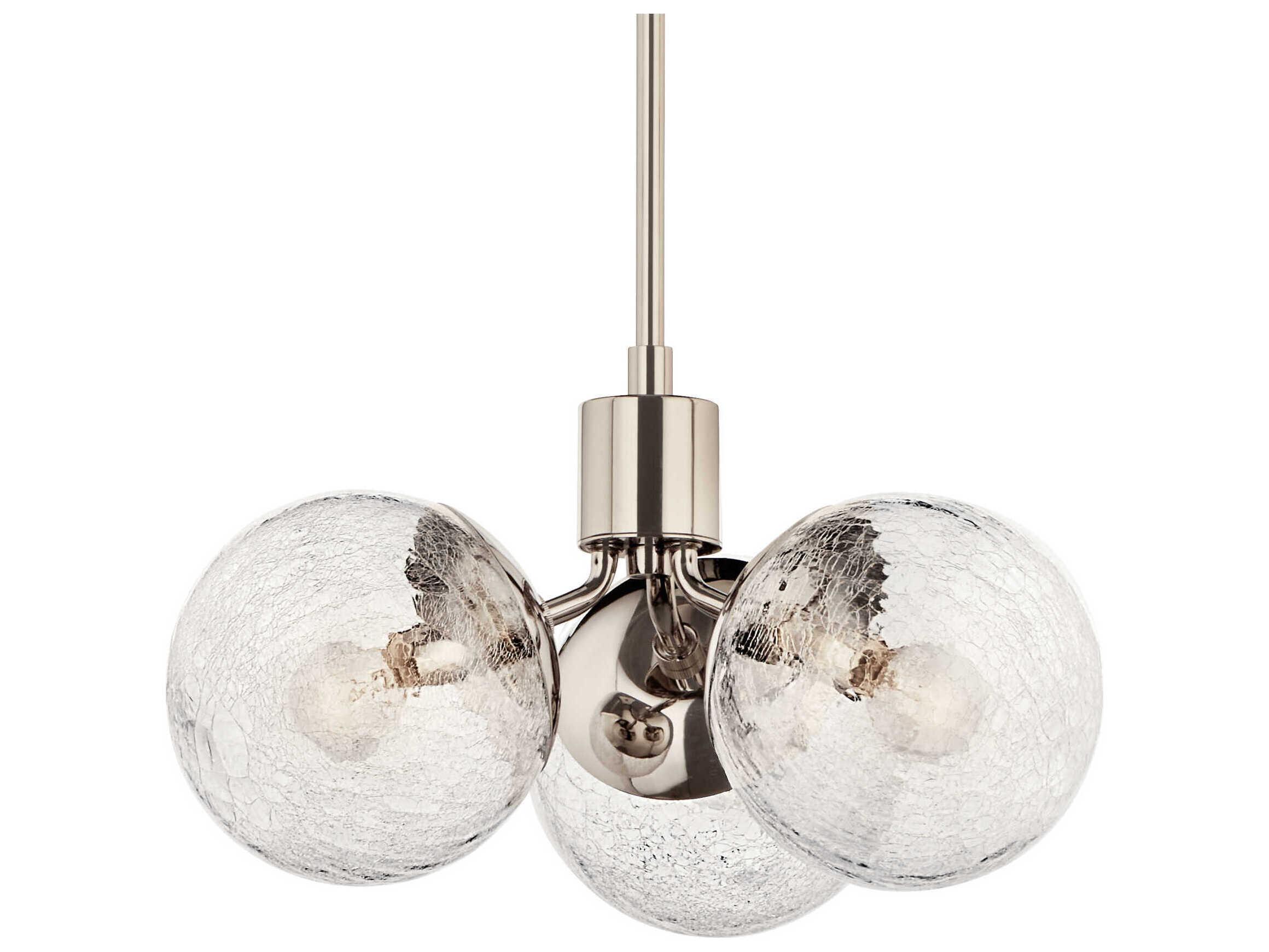 Kichler Silvarious 3-Light Polished Nickel Pendant
