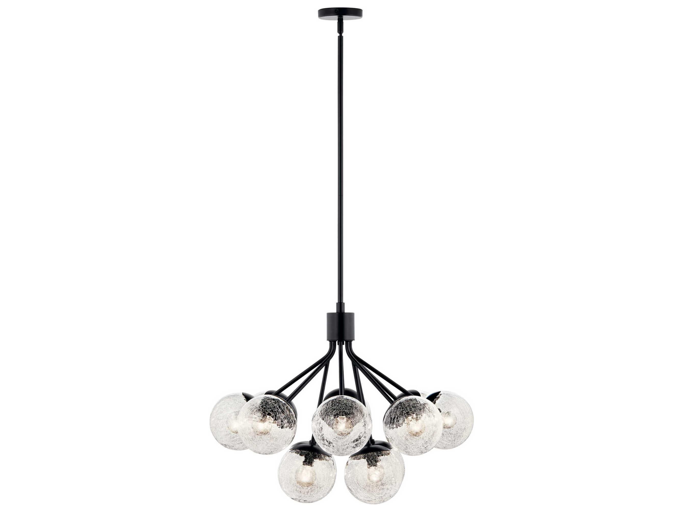 Kichler Silvarious 12-Light Black Chandelier