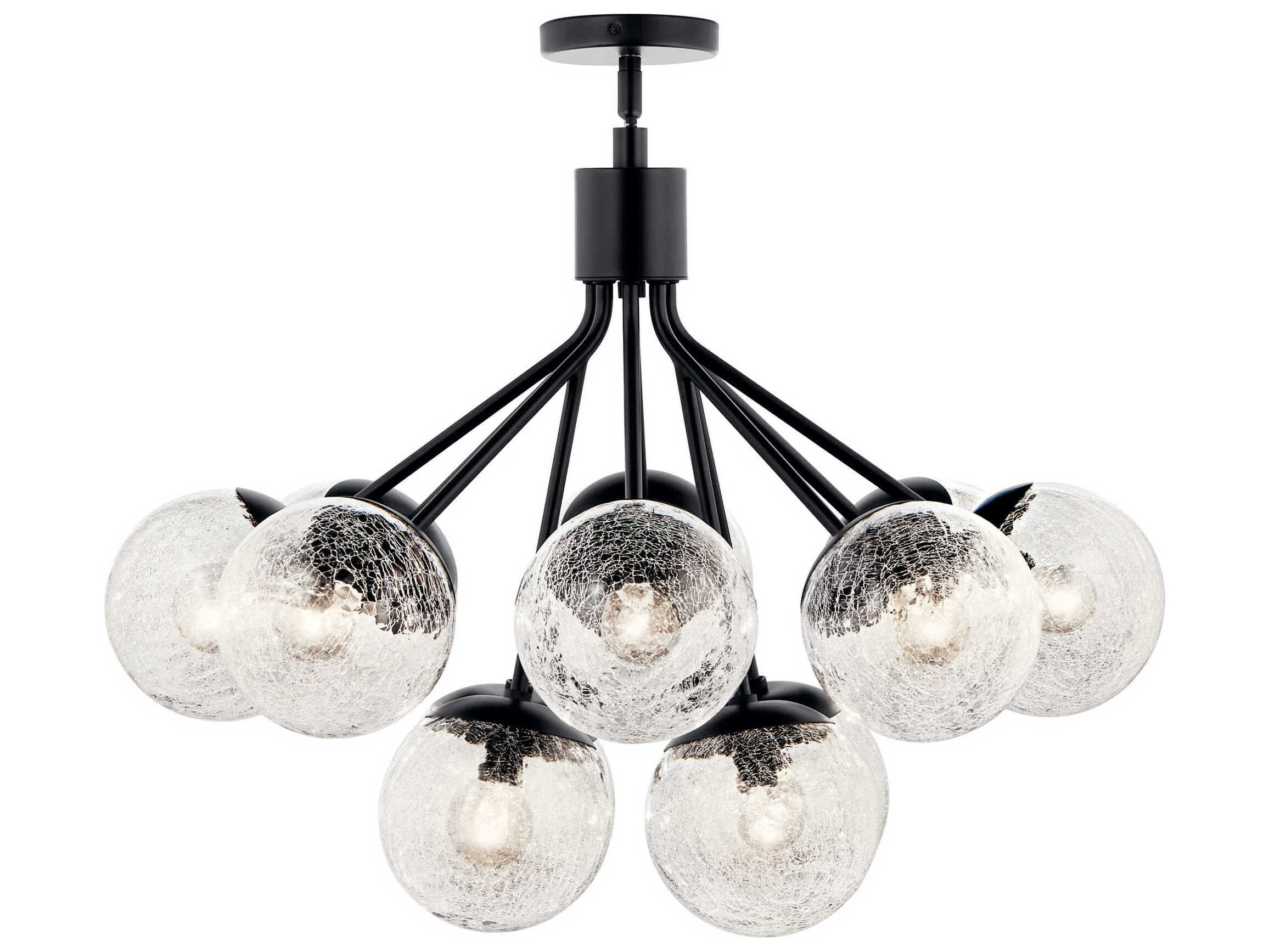 Kichler Silvarious 12-Light Black Chandelier