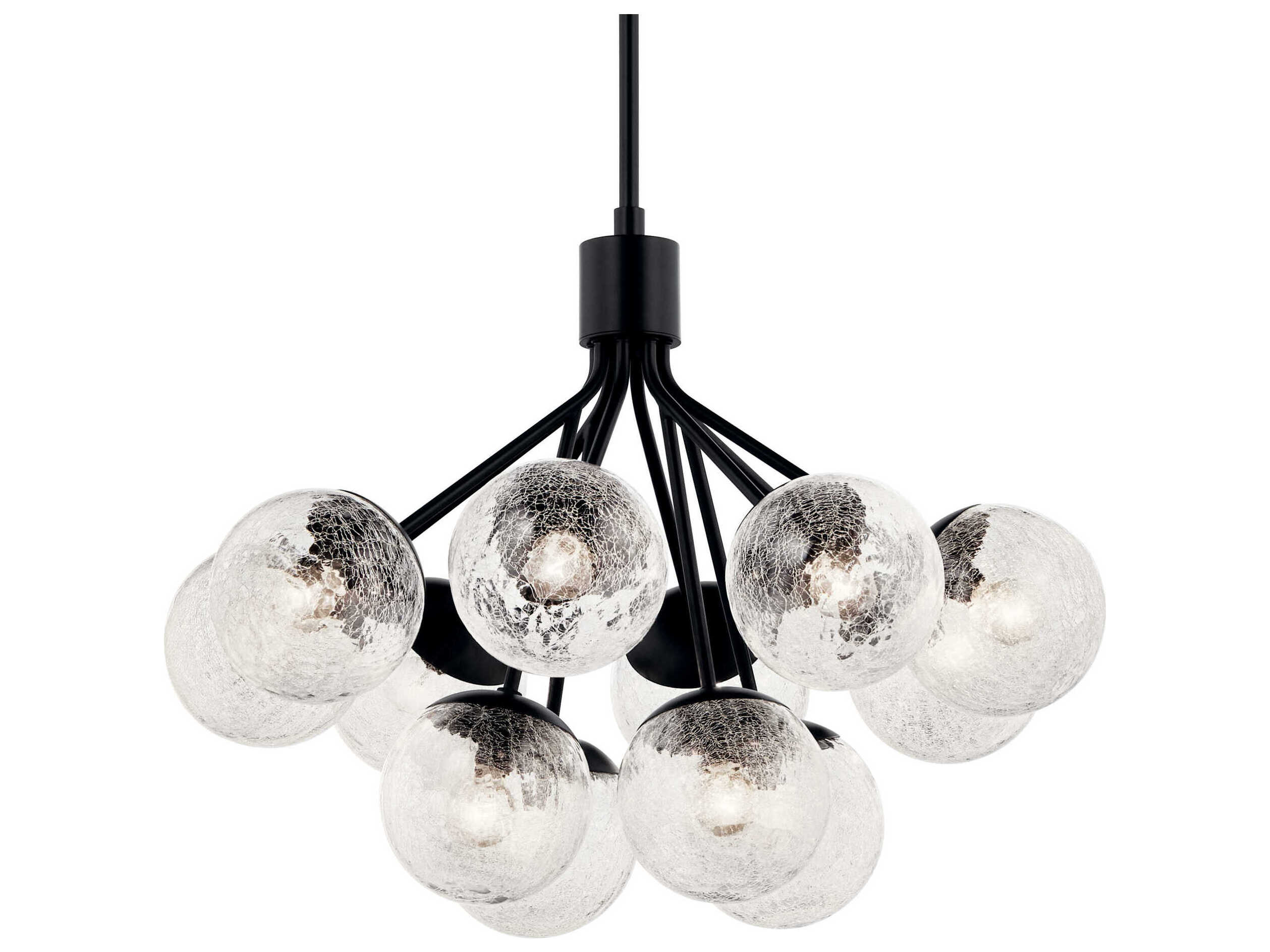 Kichler Silvarious 12-Light Black Chandelier