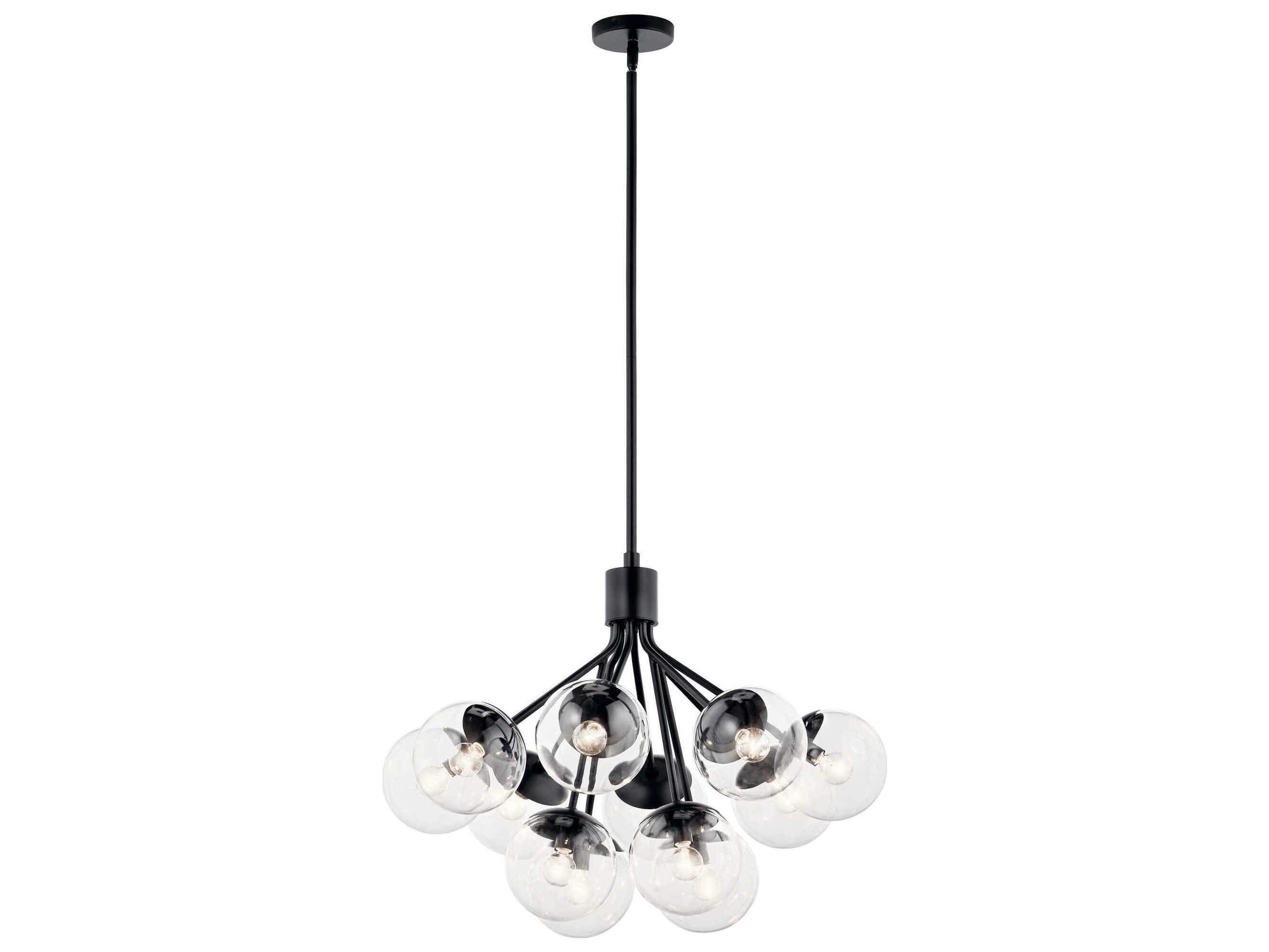 Kichler Silvarious 12-Light Black Chandelier