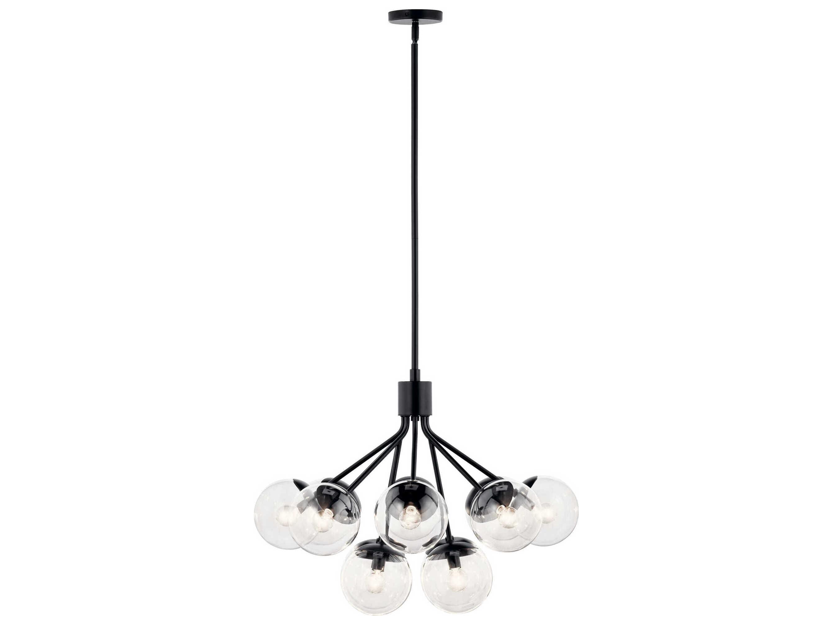 Kichler Silvarious 12-Light Black Chandelier