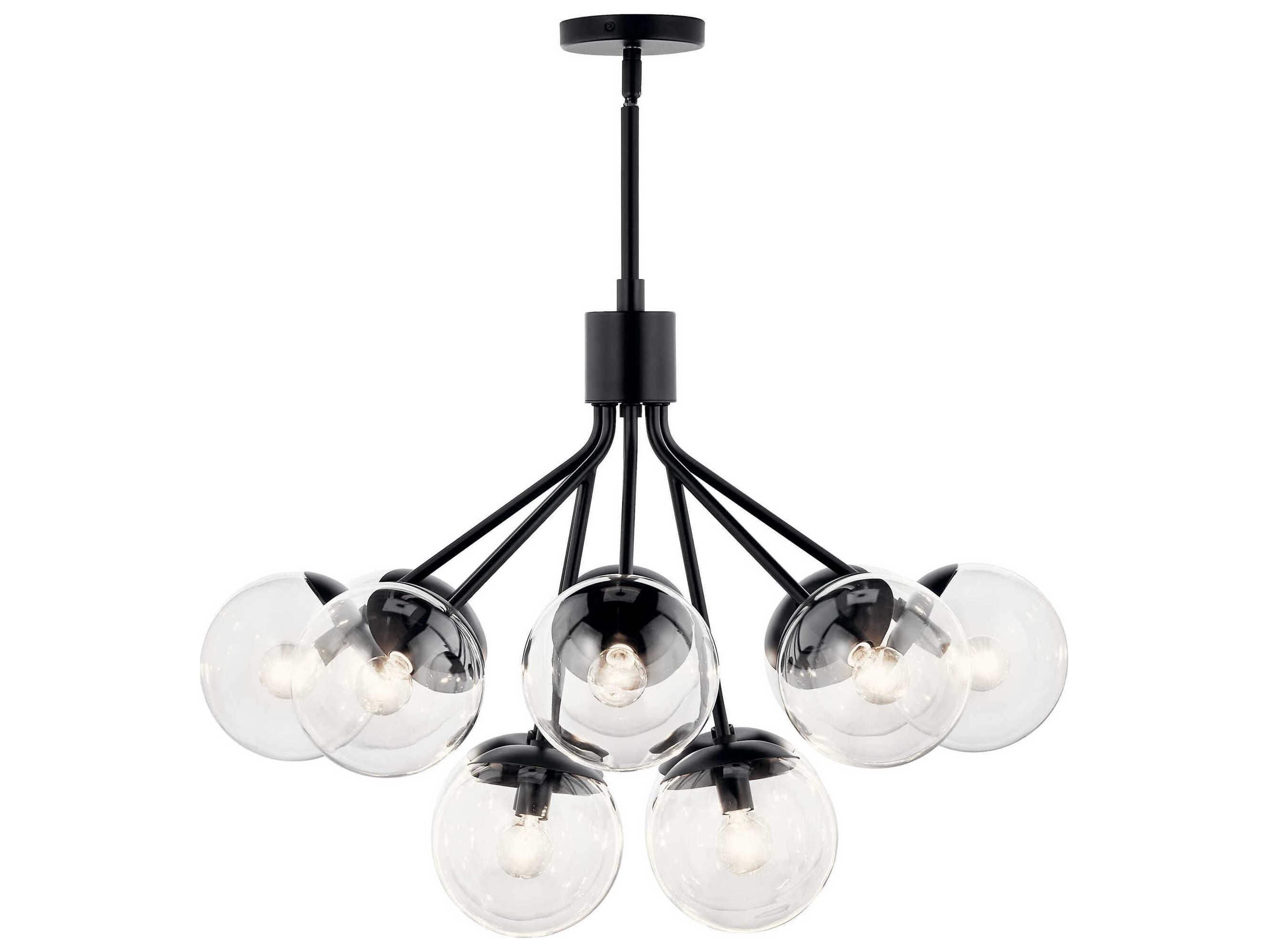 Kichler Silvarious 12-Light Black Chandelier