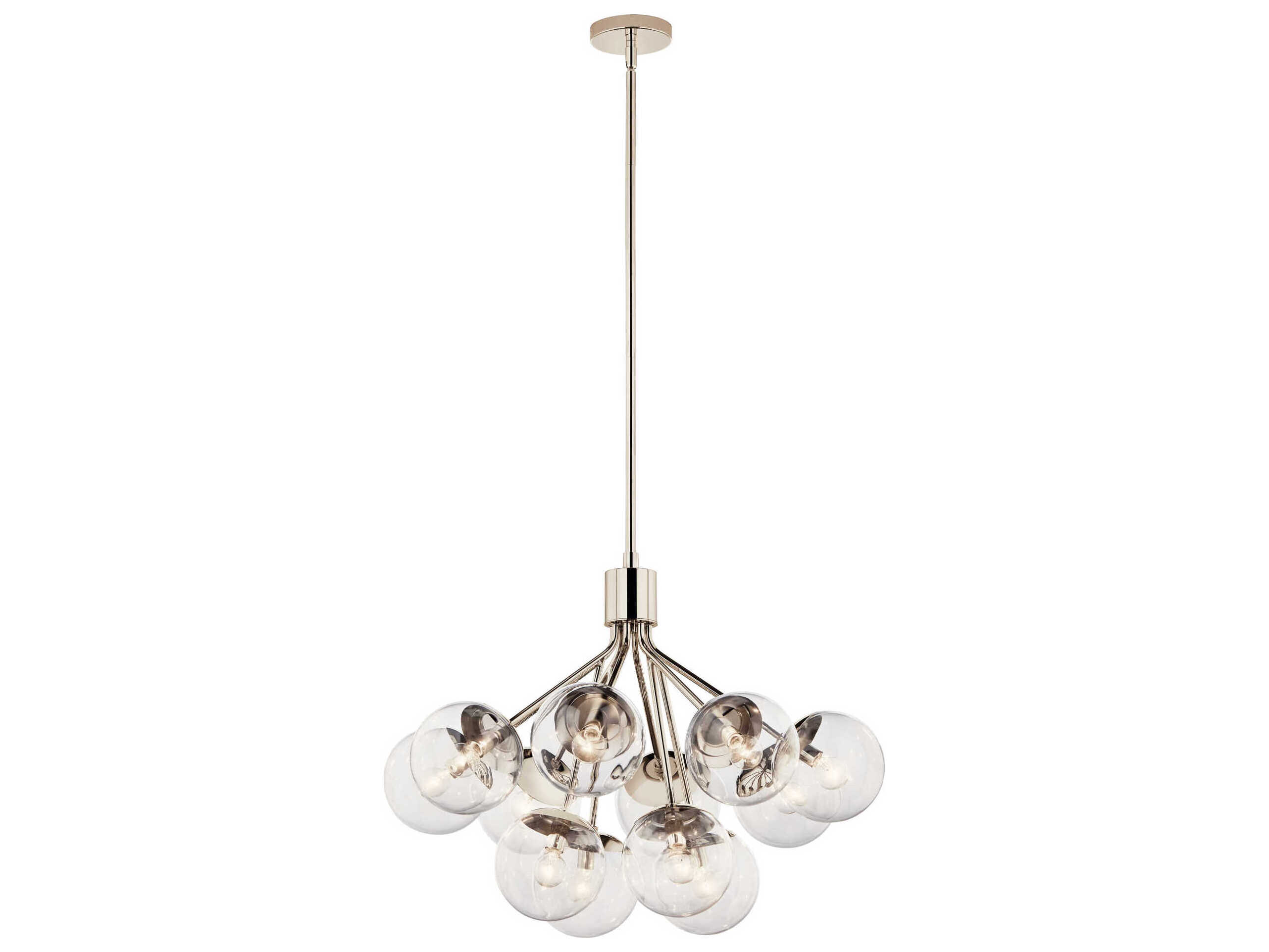 Kichler Silvarious 12-Light Polished Nickel Chandelier