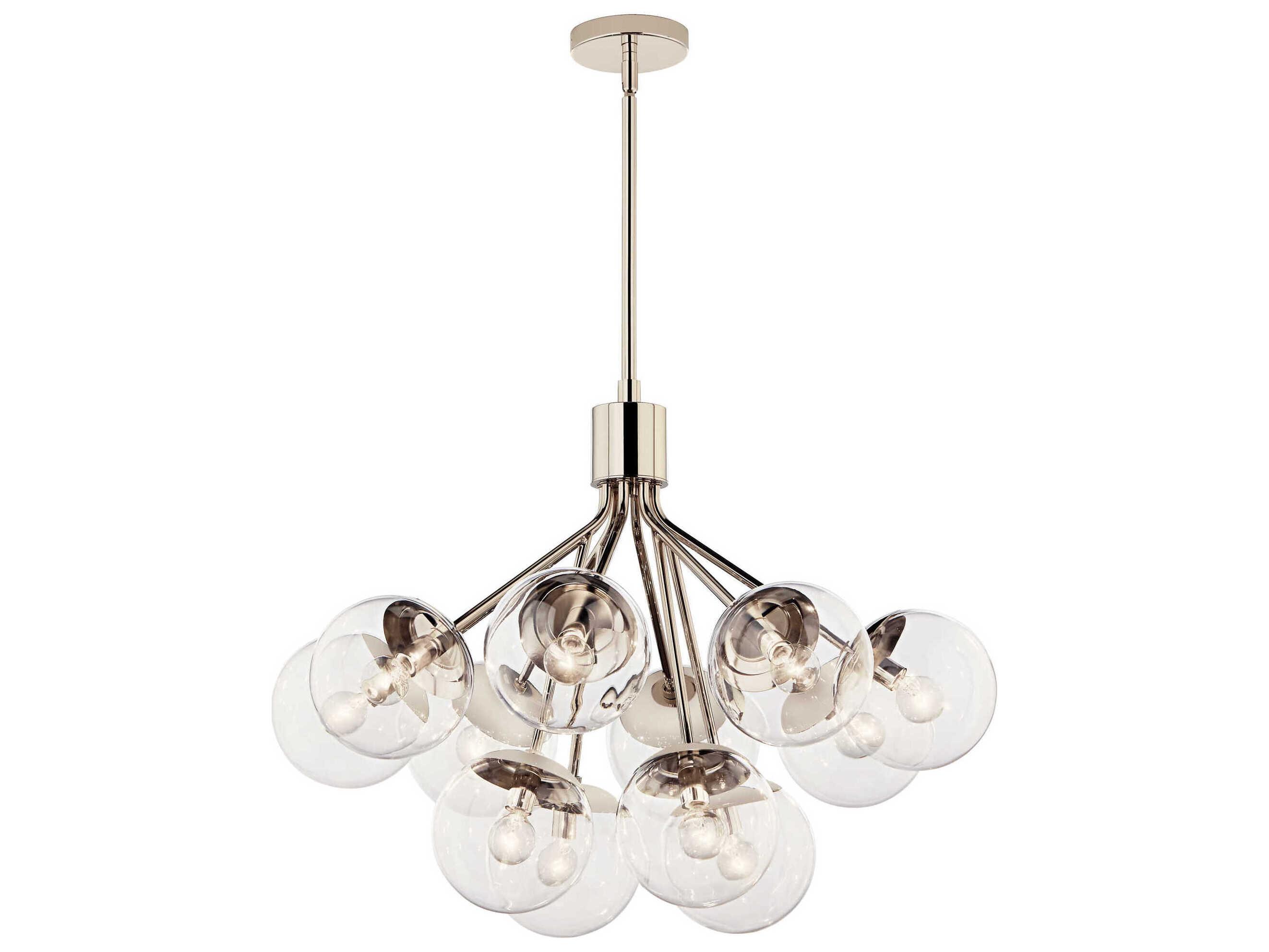 Kichler Silvarious 12-Light Polished Nickel Chandelier
