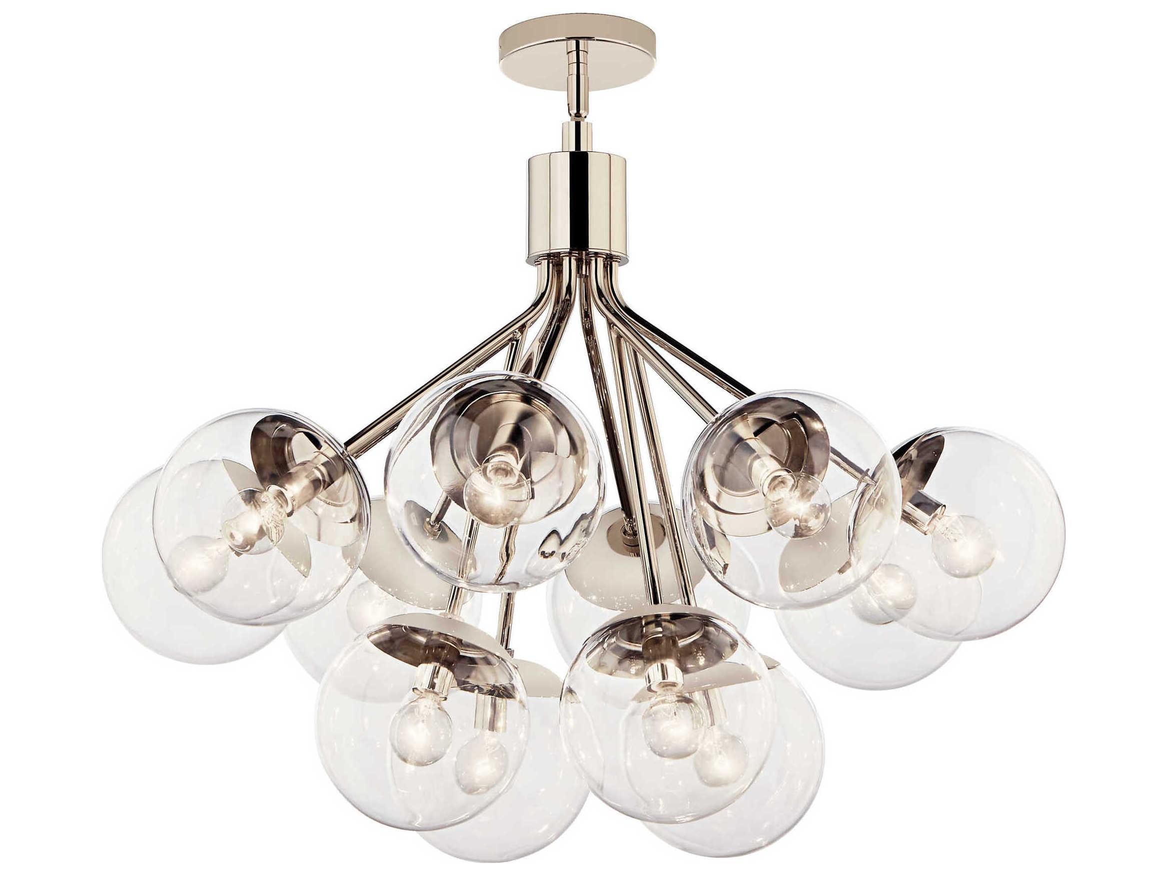 Kichler Silvarious 12-Light Polished Nickel Chandelier