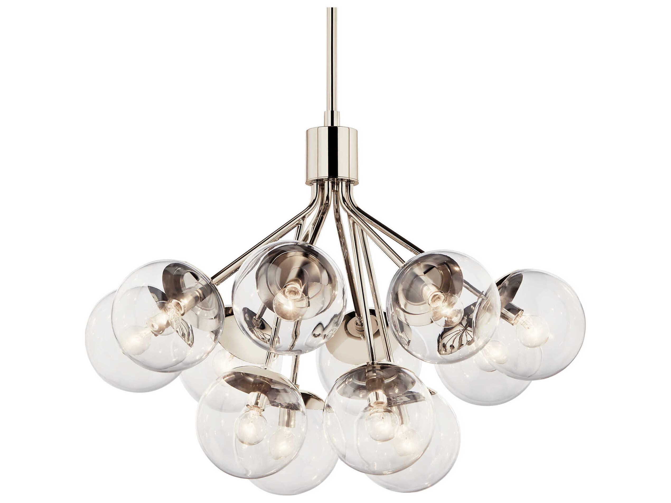 Kichler Silvarious 12-Light Polished Nickel Chandelier