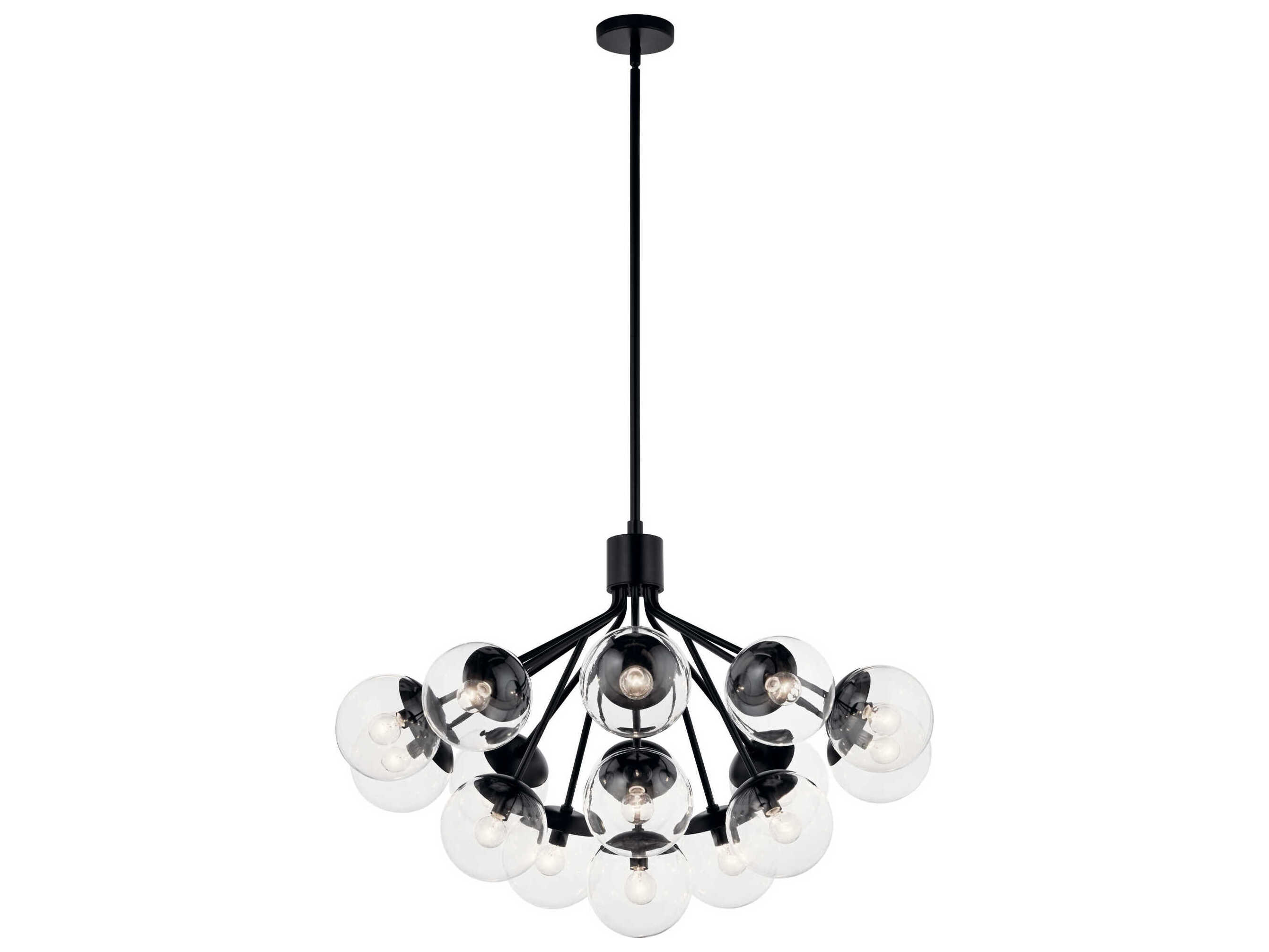 Kichler Silvarious 16-Light Black Chandelier