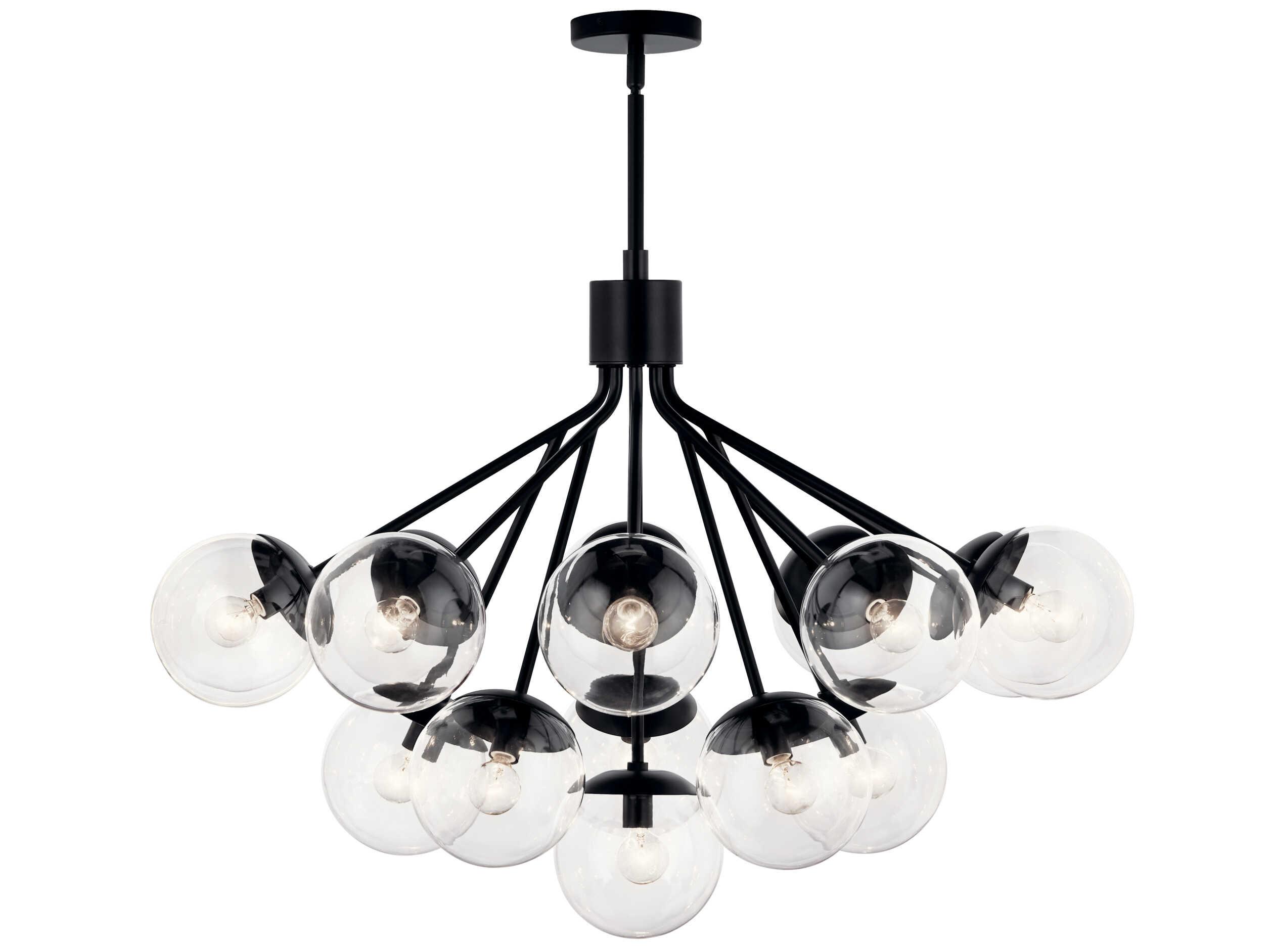 Kichler Silvarious 16-Light Black Chandelier