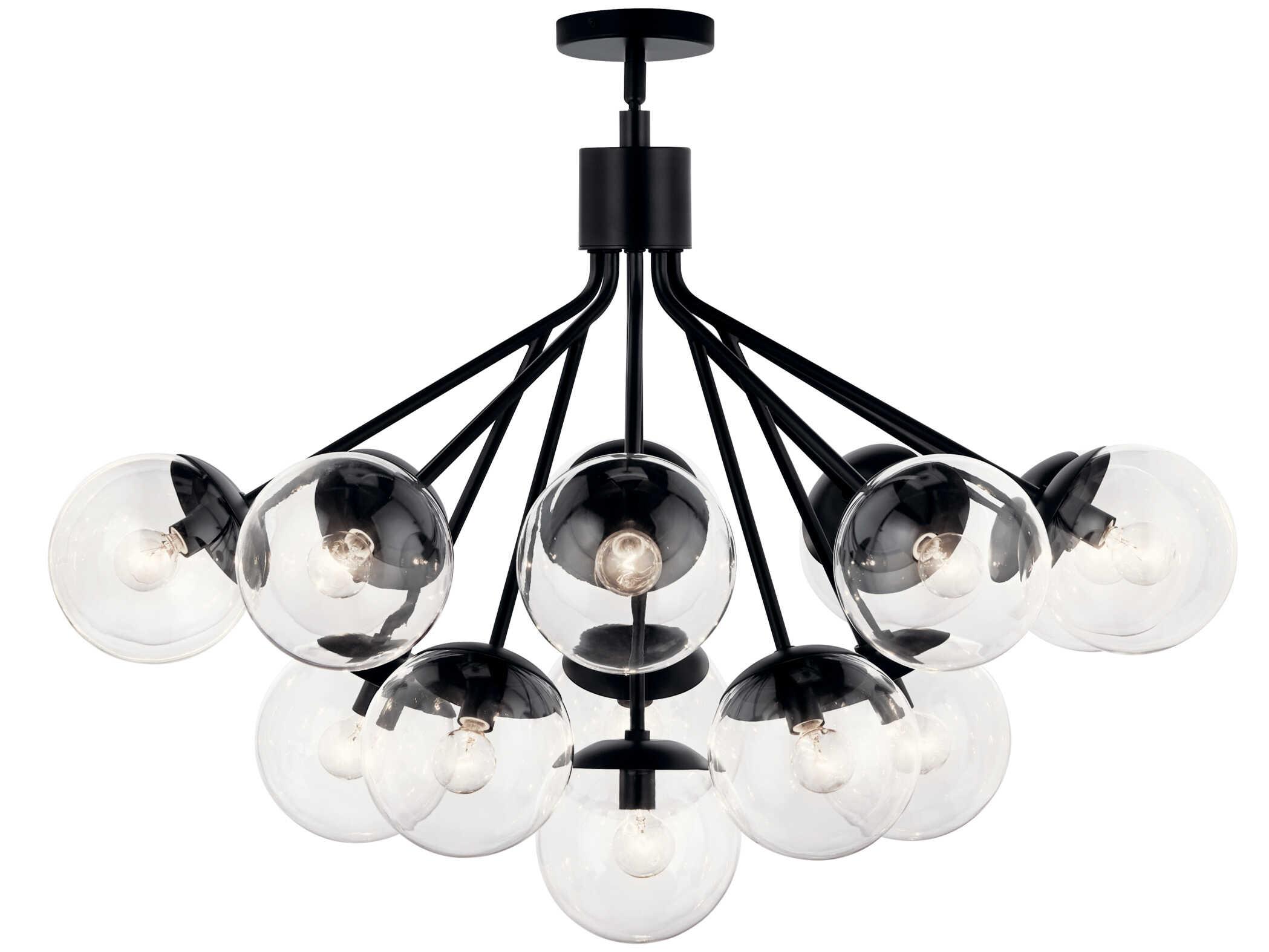 Kichler Silvarious 16-Light Black Chandelier