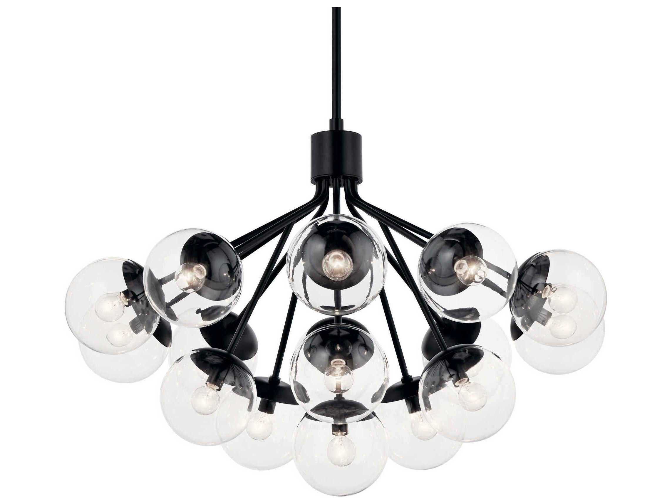 Kichler Silvarious 16-Light Black Chandelier
