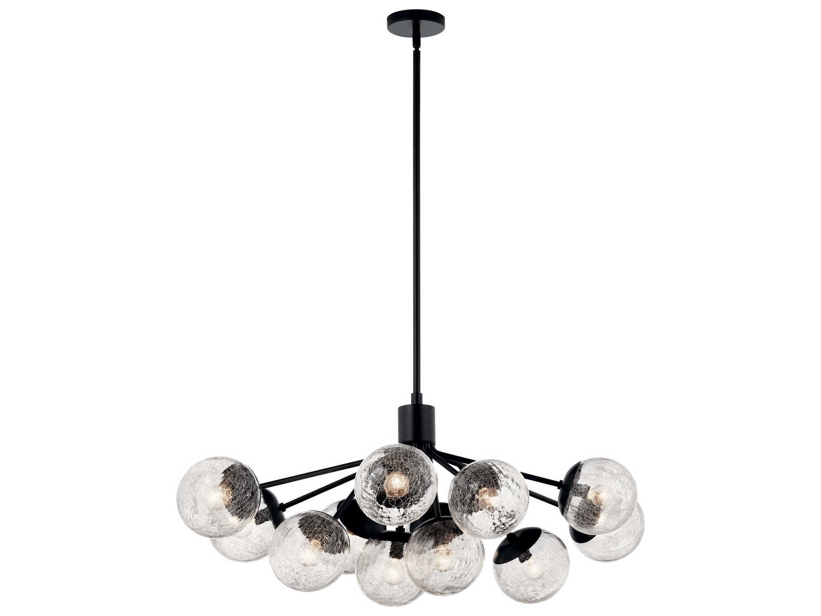 Kichler Silvarious 12-Light Black Chandelier