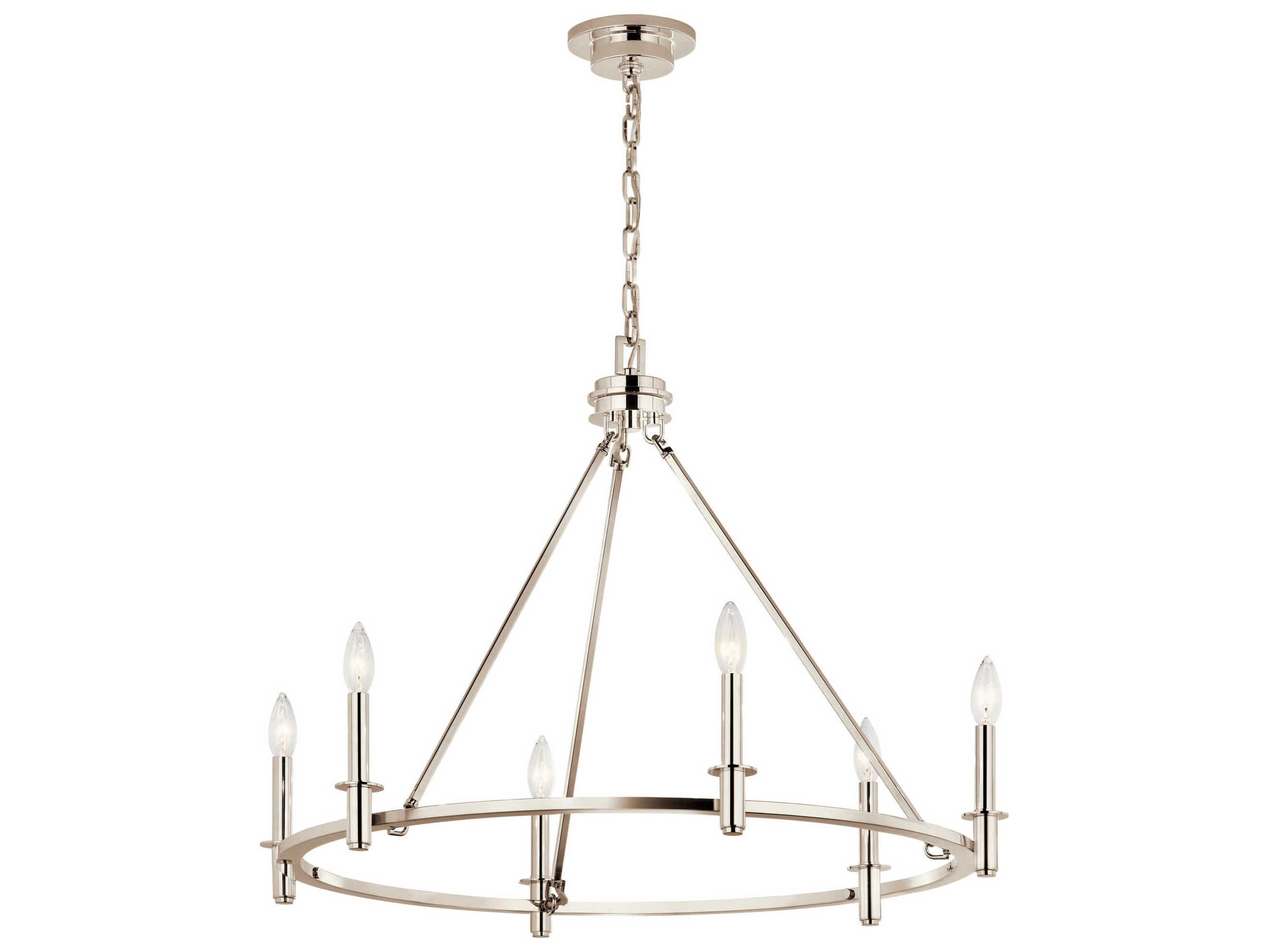 Kichler Carrick 6-Light Polished Nickel Chandelier