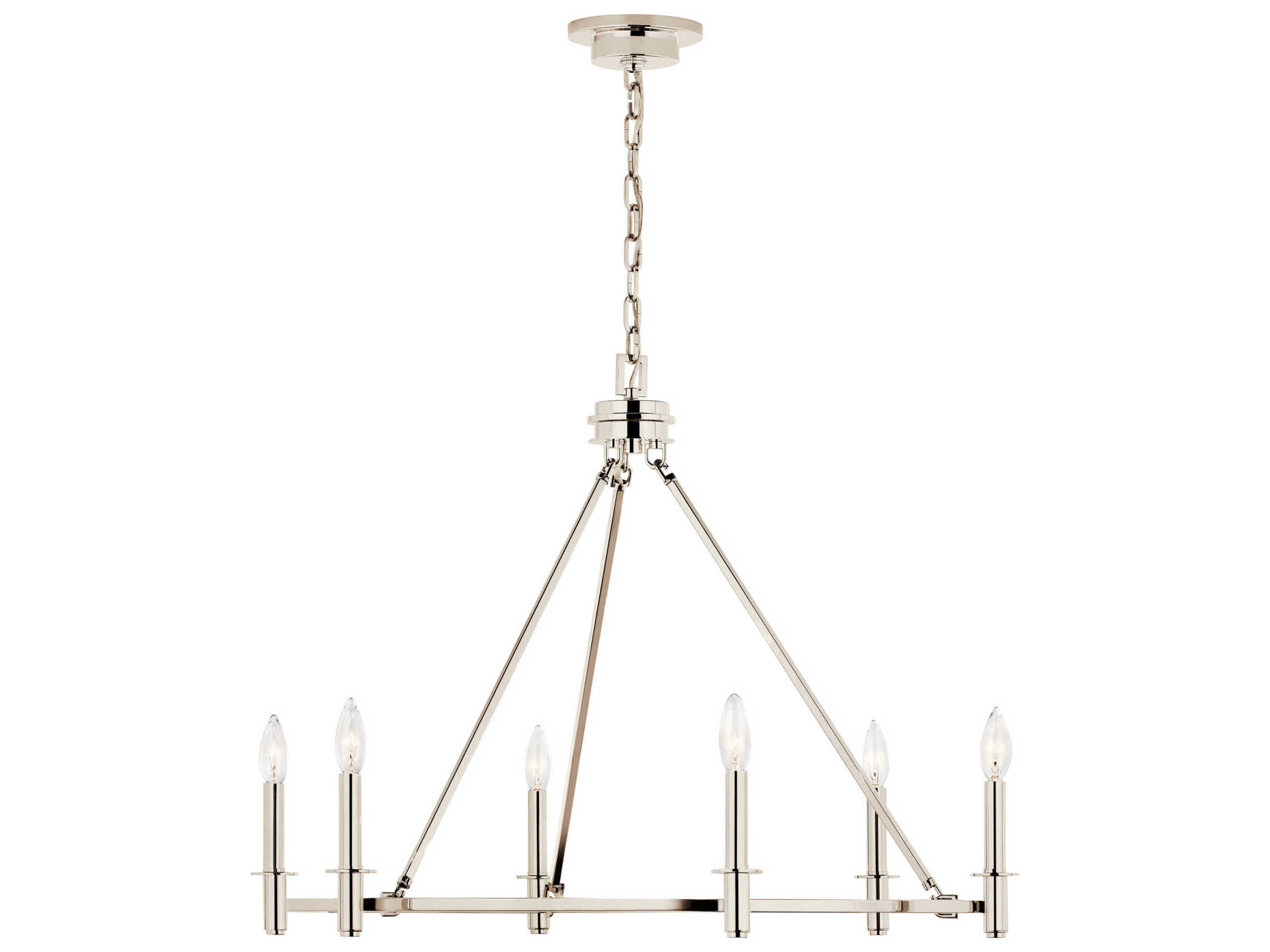 Kichler Carrick 6-Light Polished Nickel Chandelier