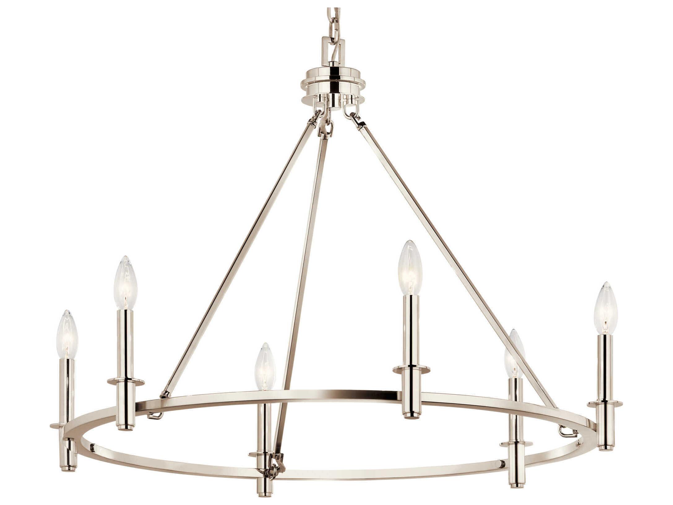 Kichler Carrick 6-Light Polished Nickel Chandelier
