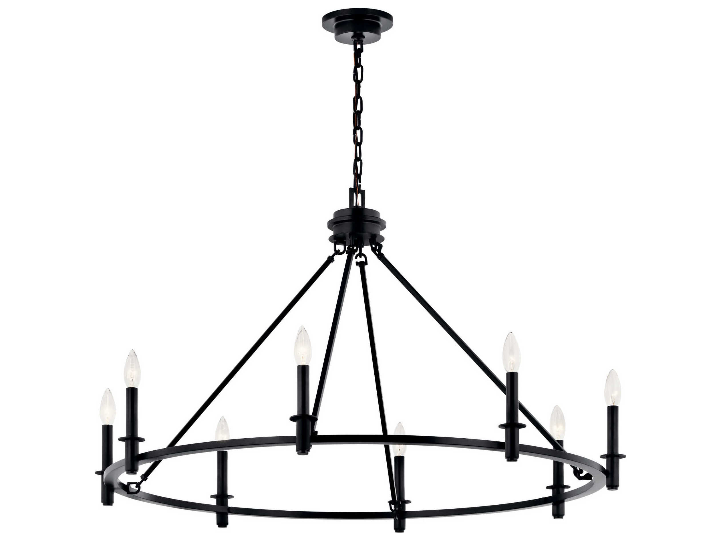 Kichler Carrick 8-Light Black Chandelier